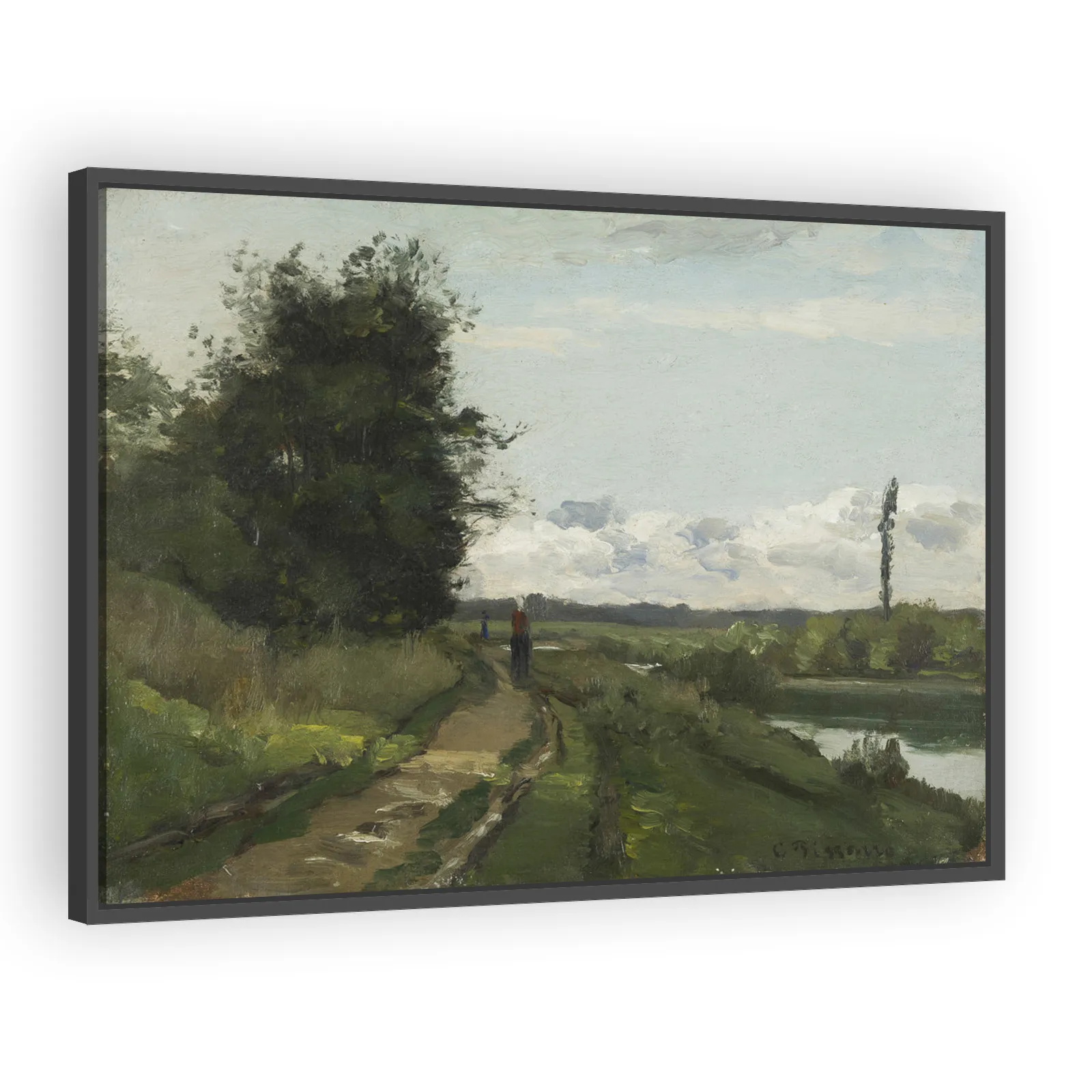 Les bords de la Seine à Bougival by Camille Pissarro