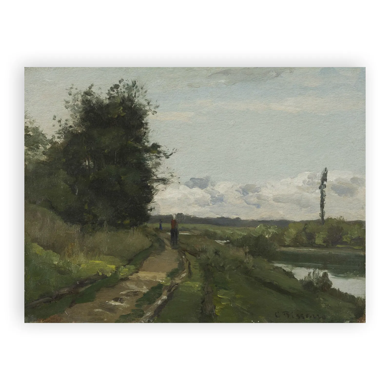 Les bords de la Seine à Bougival by Camille Pissarro - view 6 thumbnail