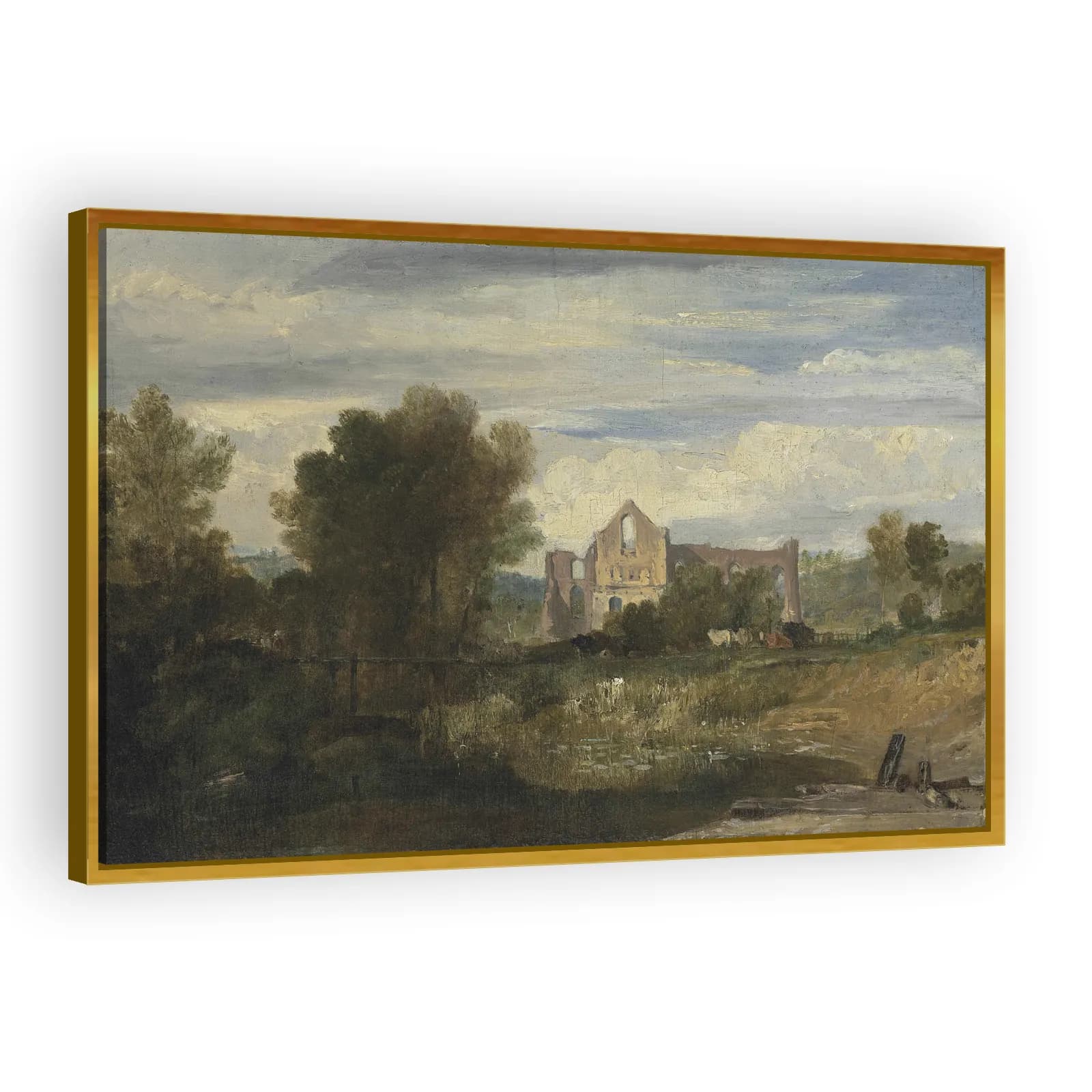 Newark Abbey on the River Wey by J M W Turner - view 3 thumbnail
