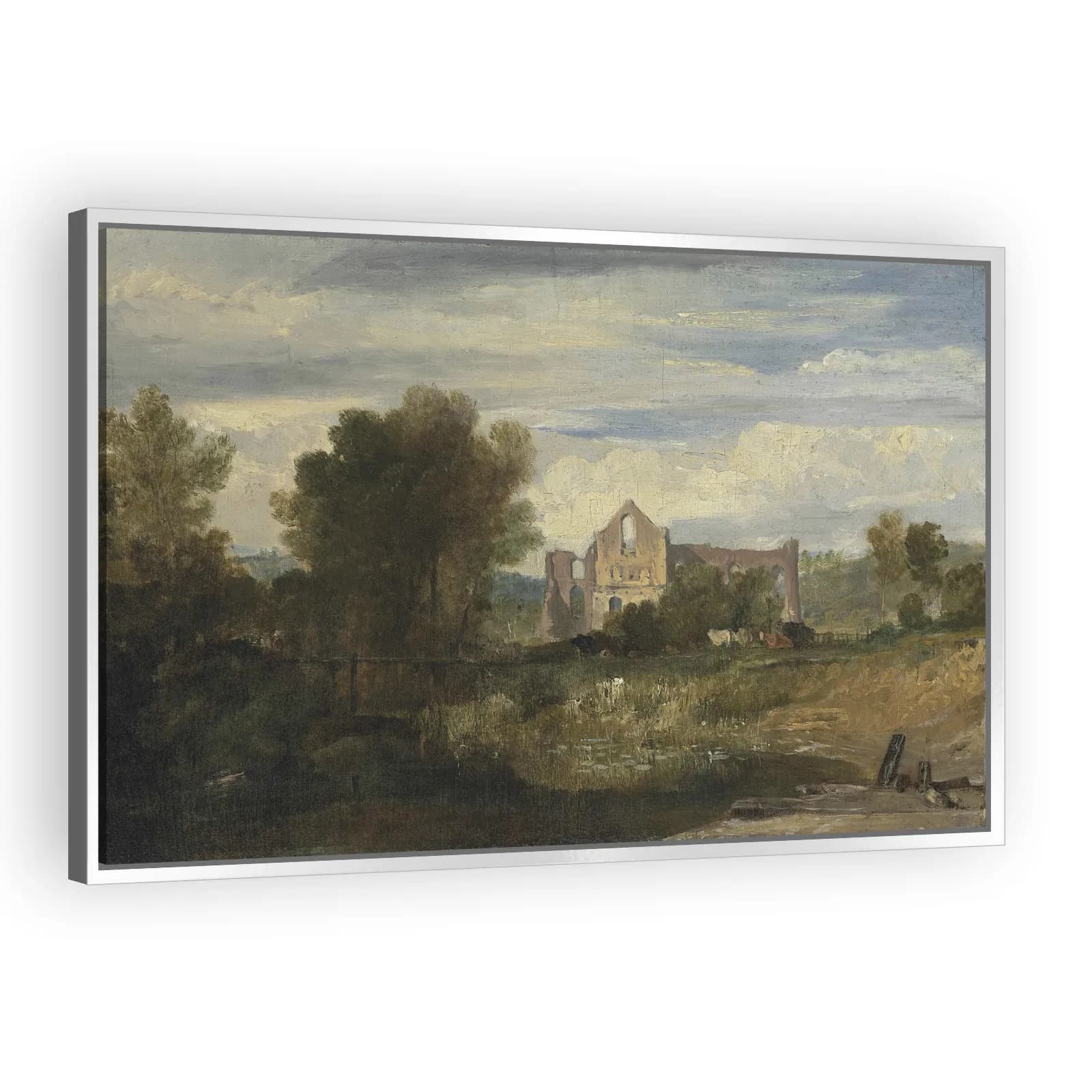 Newark Abbey on the River Wey by J M W Turner - view 4 thumbnail