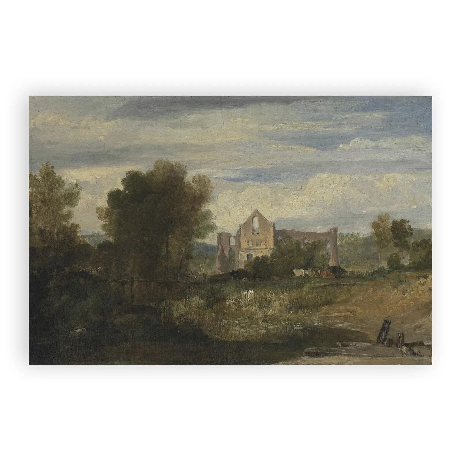 Newark Abbey on the River Wey by J M W Turner - view 6 thumbnail