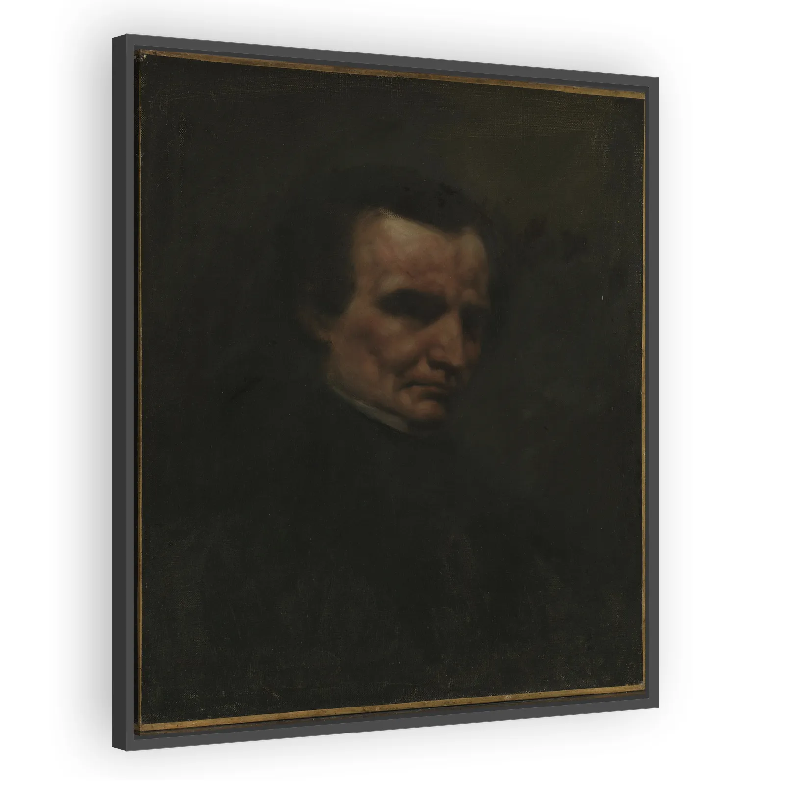 Portrait of Hector Berlioz by Gustave Courbet