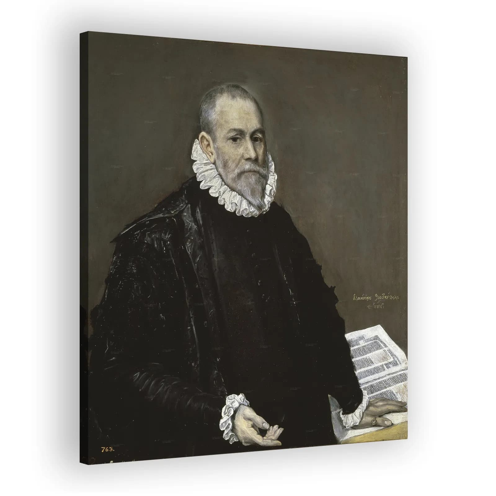 Portrait of Rodrigo de la Fuente by El Greco - view 2 thumbnail