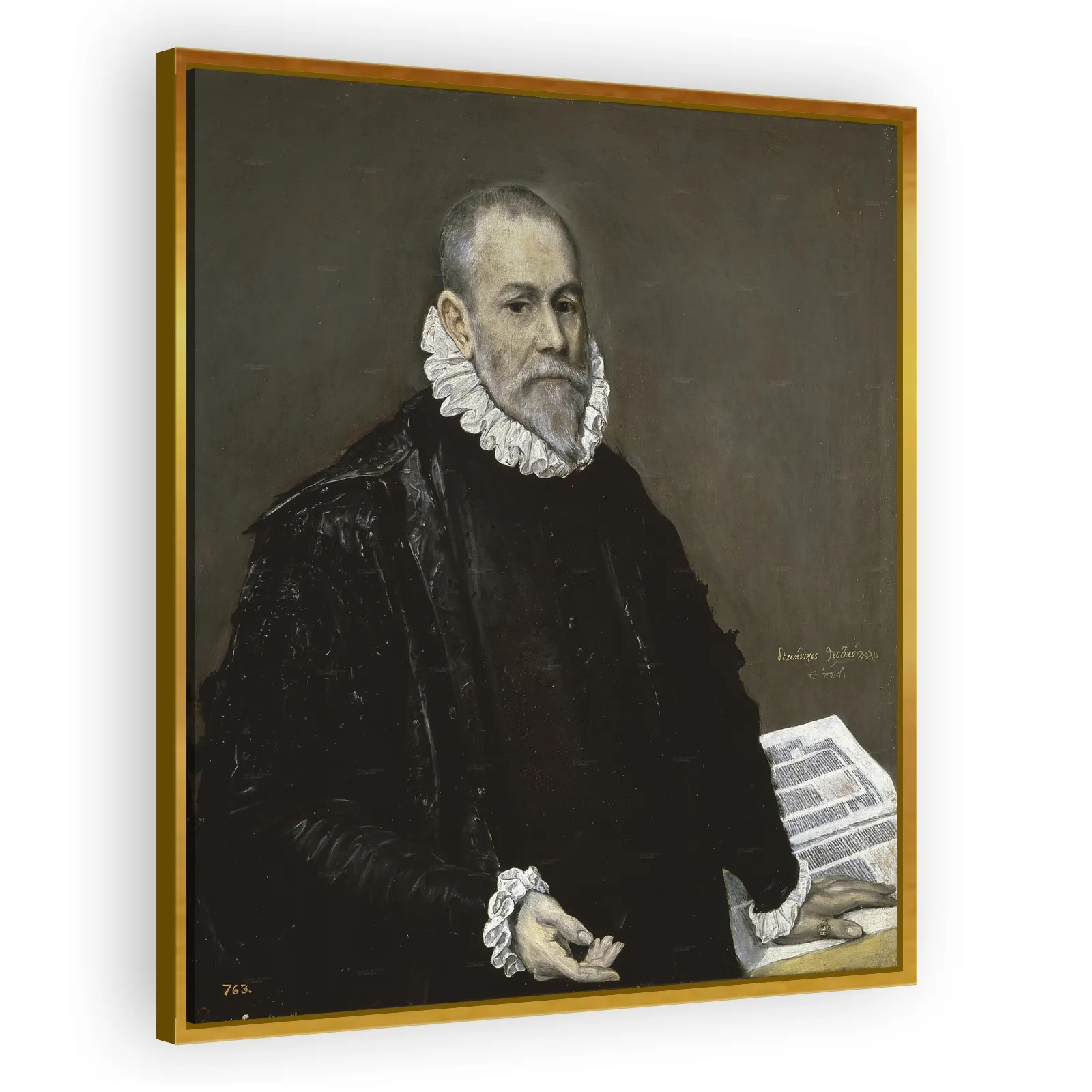 Portrait of Rodrigo de la Fuente by El Greco - view 3 thumbnail