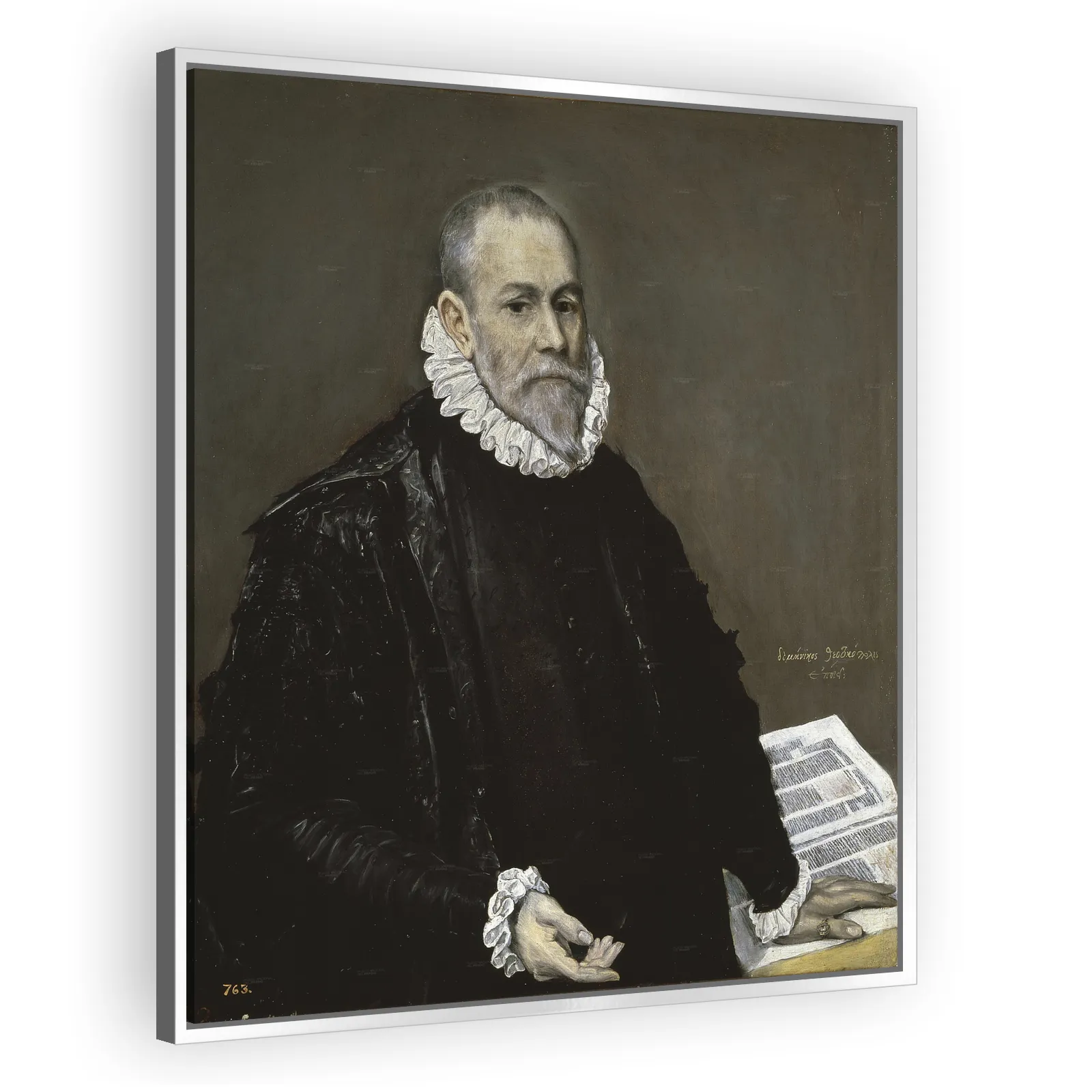 Portrait of Rodrigo de la Fuente by El Greco - view 4 thumbnail