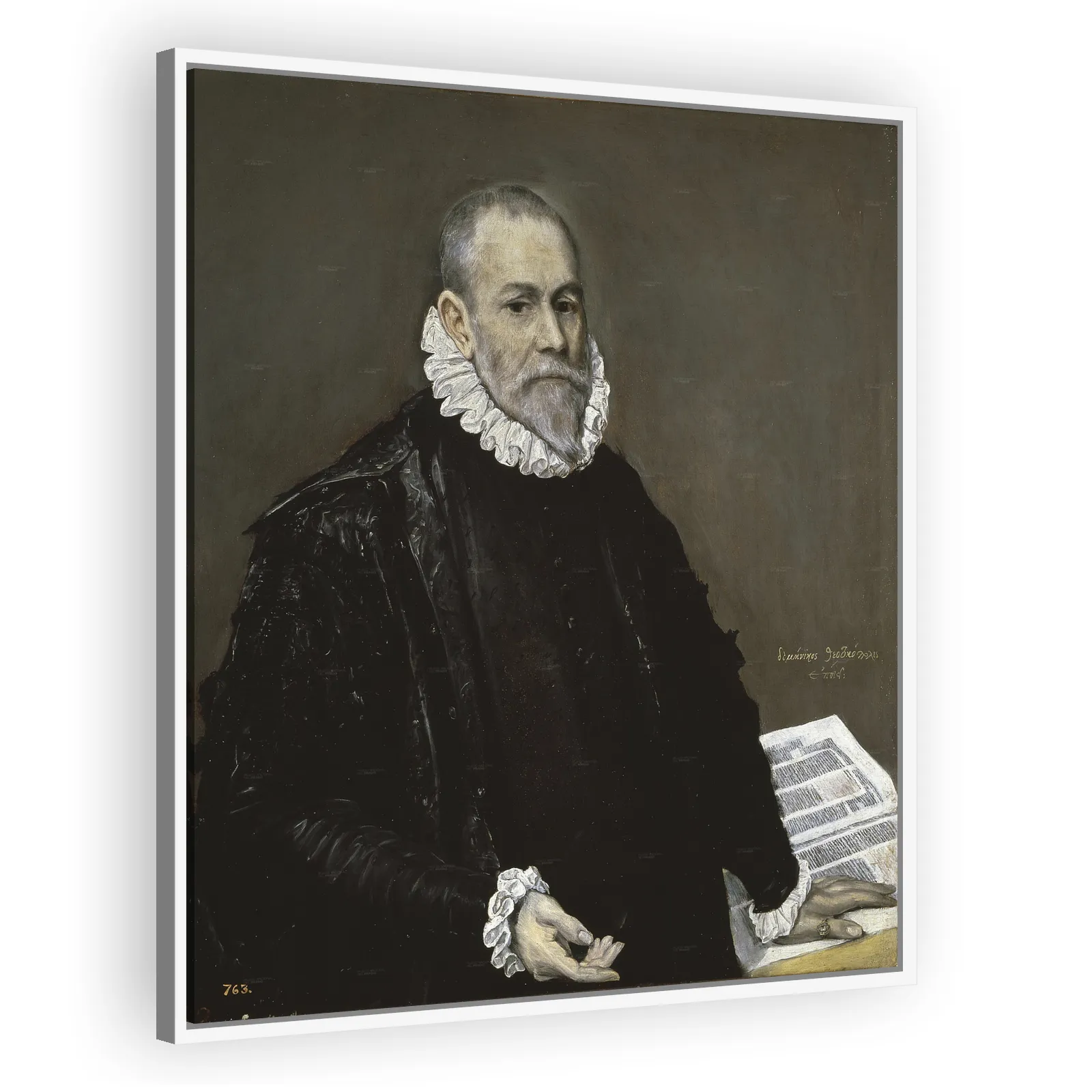Portrait of Rodrigo de la Fuente by El Greco - view 5 thumbnail