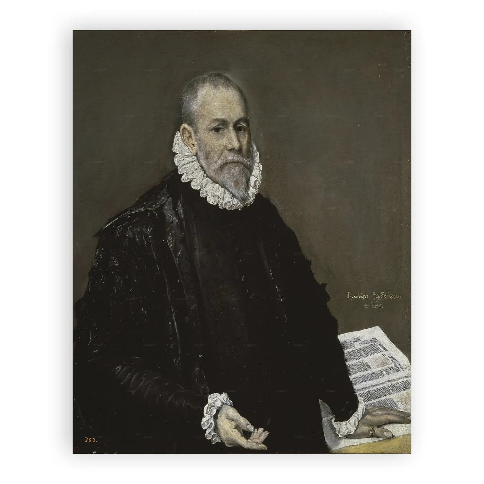Portrait of Rodrigo de la Fuente by El Greco - view 6 thumbnail