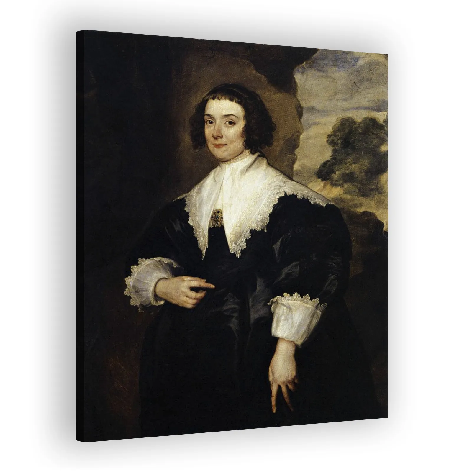 Portrait of Elisabeth van Assche by Anthony Van Dyck - view 2 thumbnail