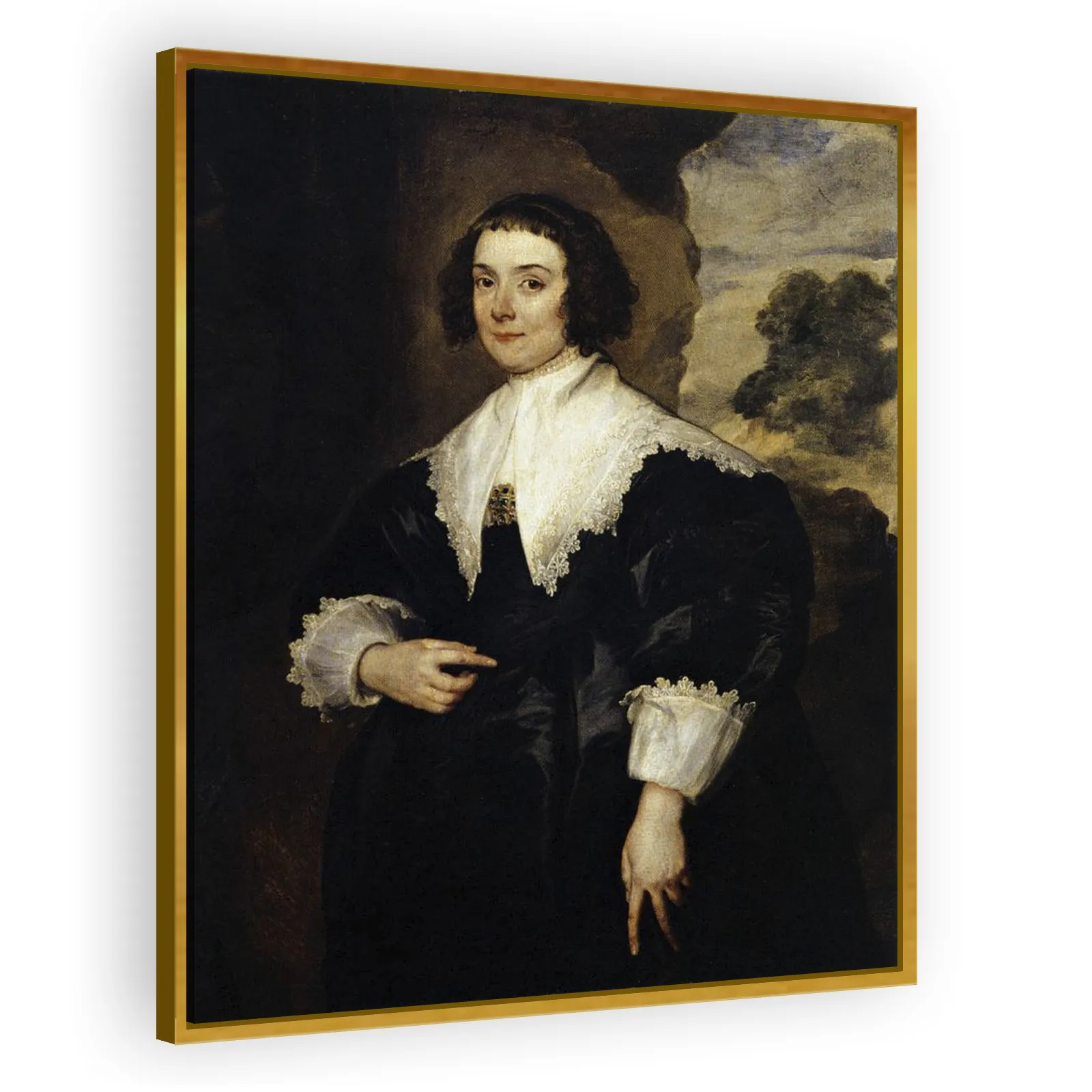 Portrait of Elisabeth van Assche by Anthony Van Dyck - view 3 thumbnail