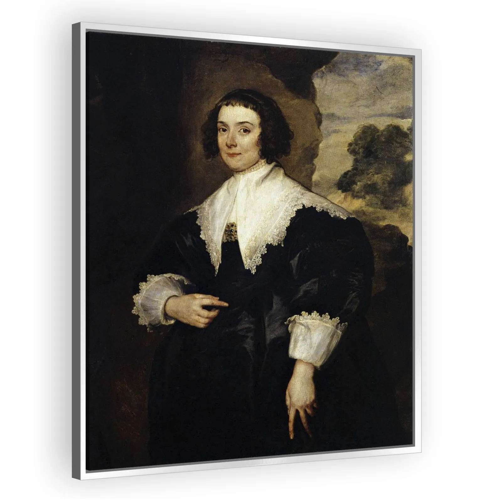 Portrait of Elisabeth van Assche by Anthony Van Dyck - view 4 thumbnail