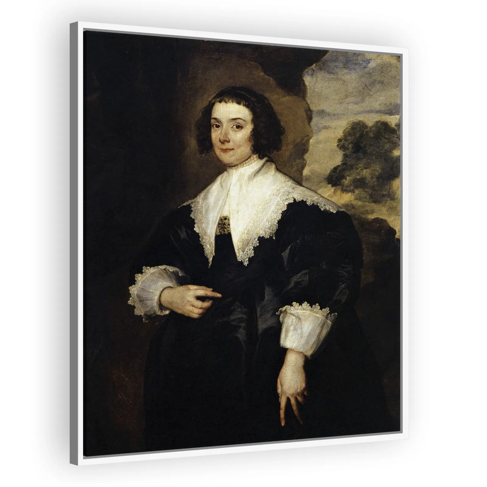 Portrait of Elisabeth van Assche by Anthony Van Dyck - view 5 thumbnail