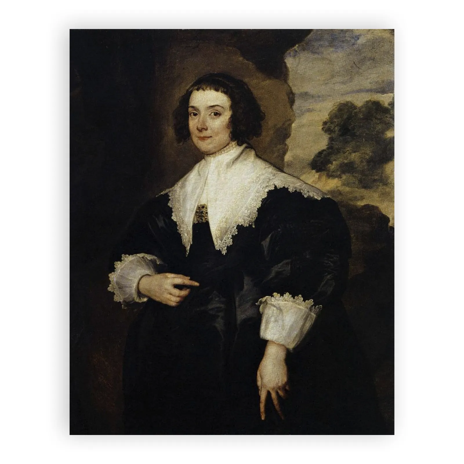 Portrait of Elisabeth van Assche by Anthony Van Dyck - view 6 thumbnail