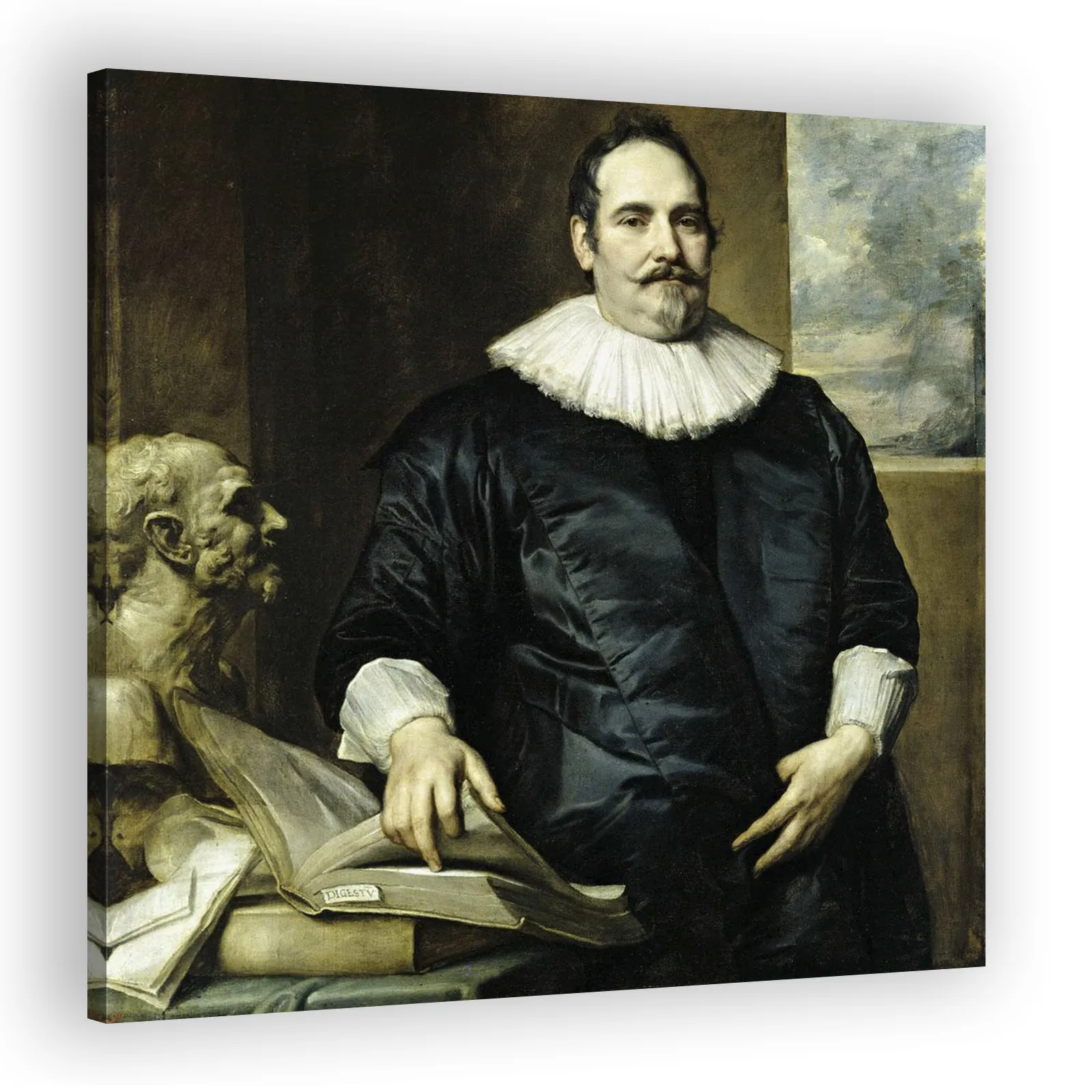 Portrait of Justus van Meerstraeten by Anthony Van Dyck - view 2 thumbnail