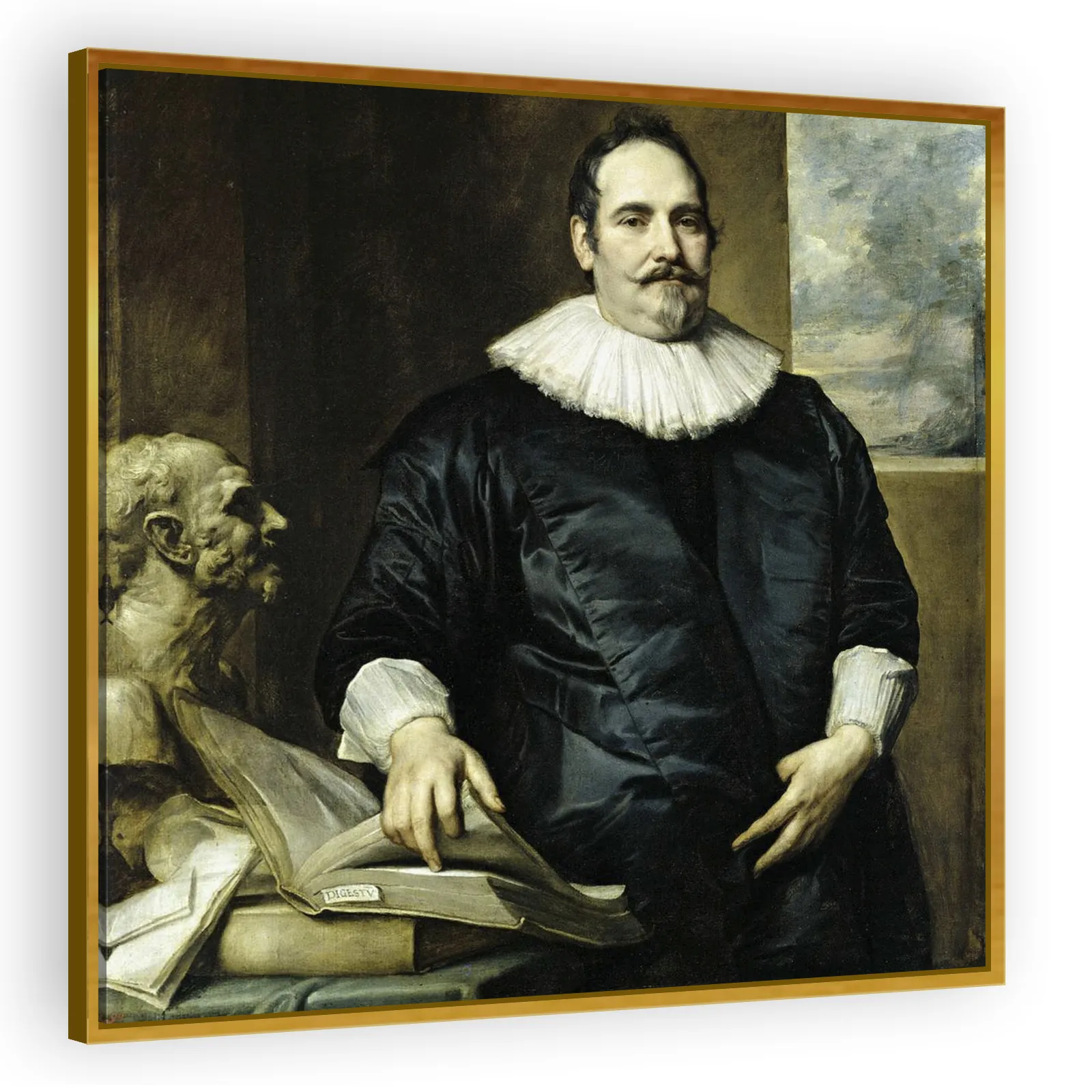 Portrait of Justus van Meerstraeten by Anthony Van Dyck - view 3 thumbnail