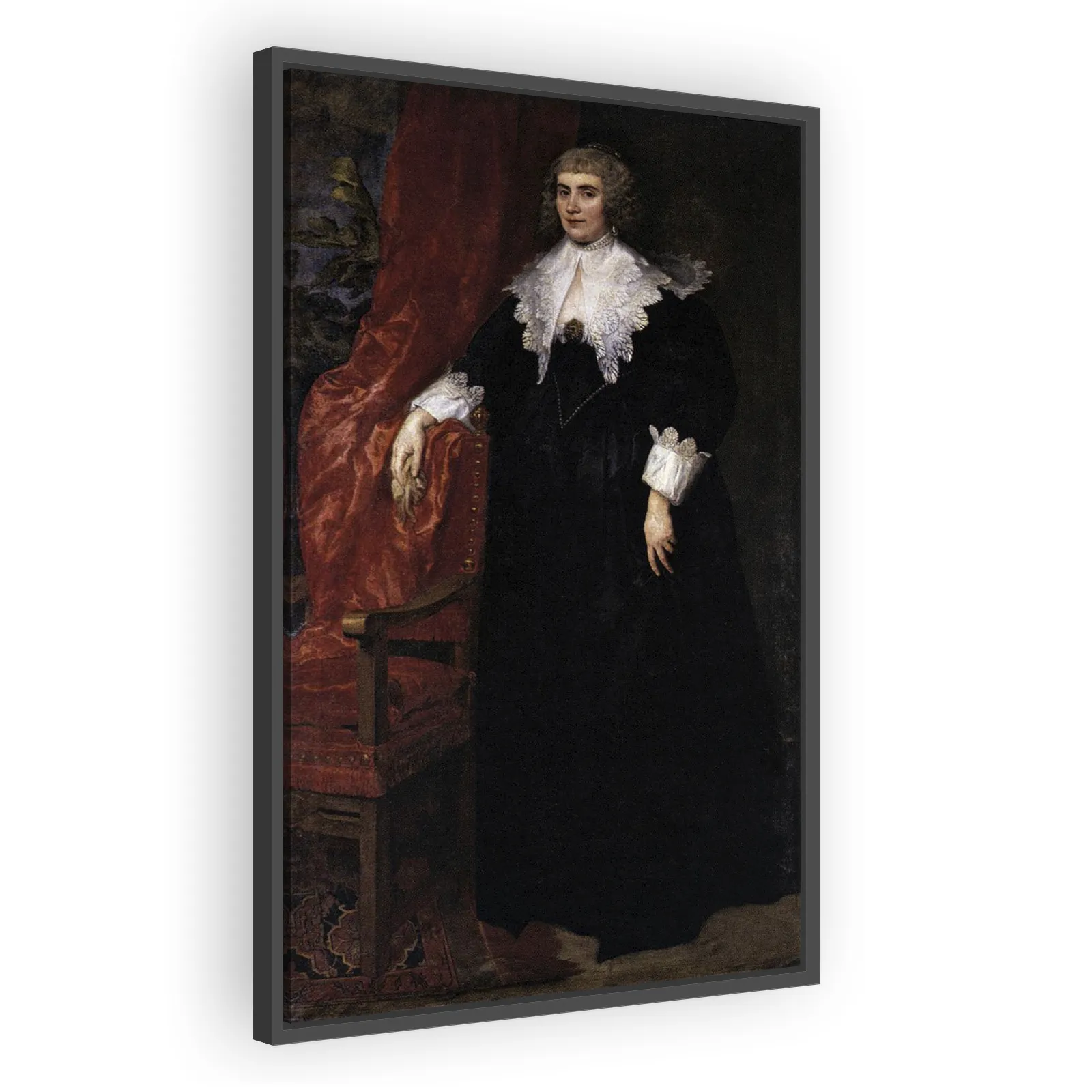 Portrait of Anna van Craesbeke, wife of Joost de Hertoghe by Anthony Van Dyck