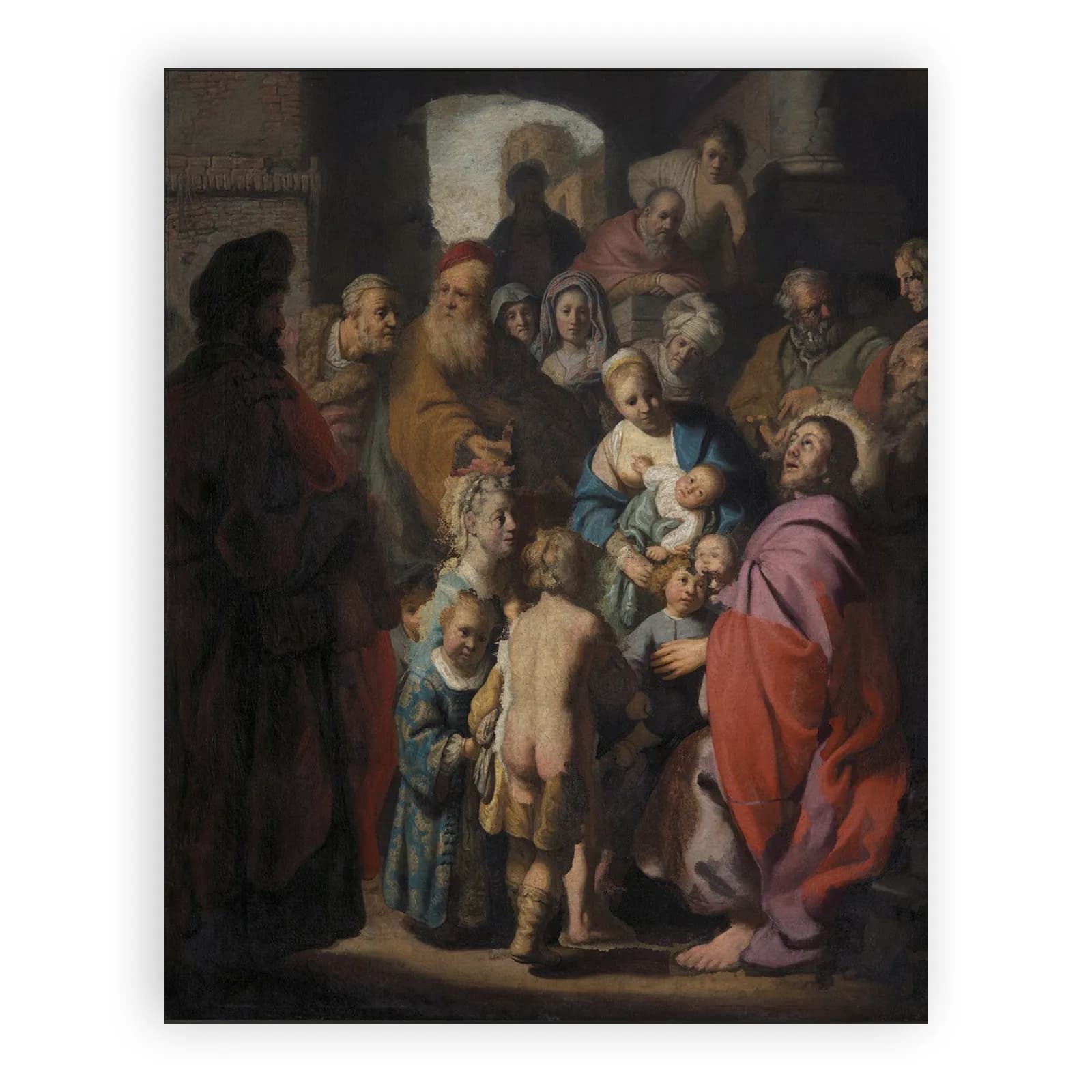 Suffer Little Children to Come Unto Me by Rembrandt Van Rijn - view 6 thumbnail