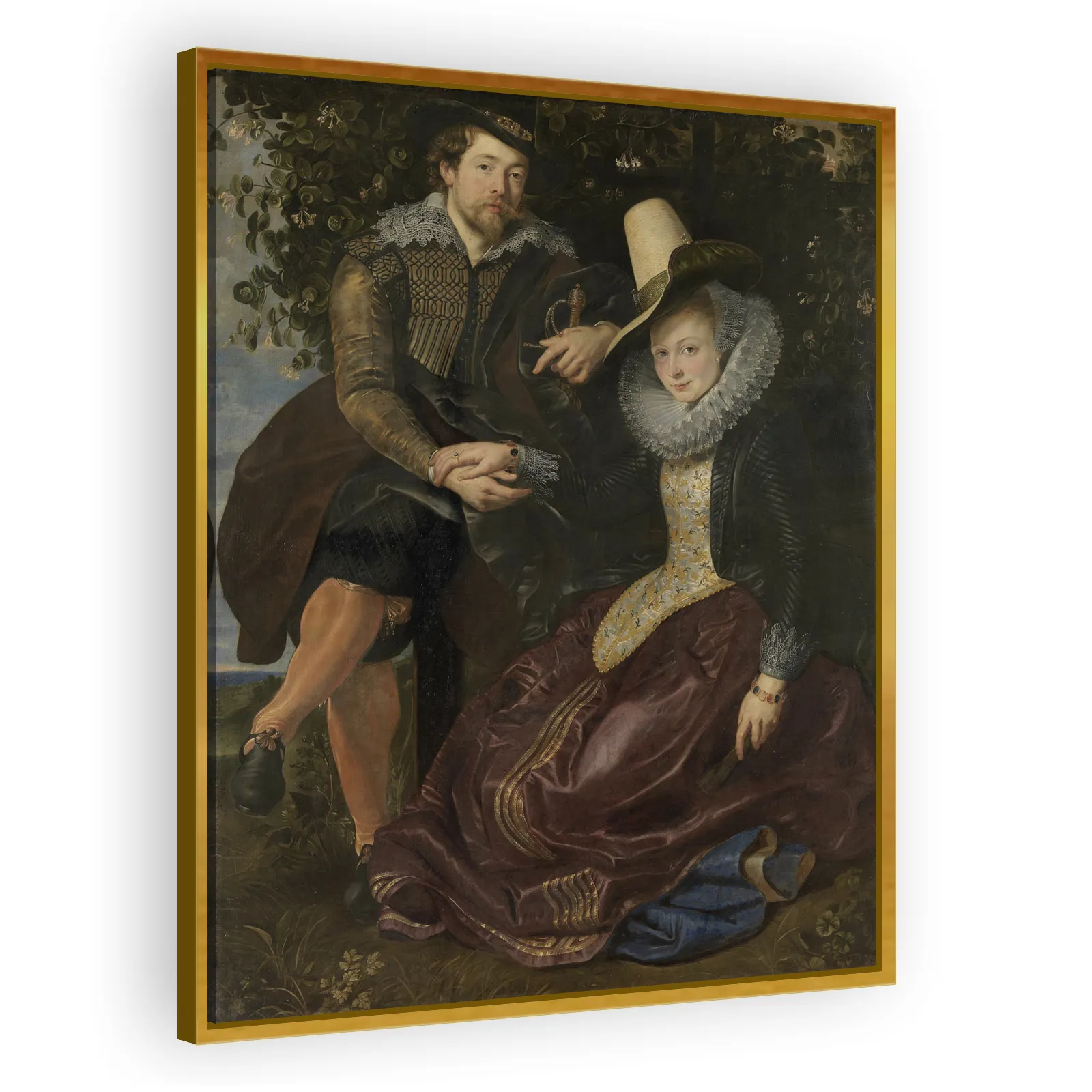 Rubens and Isabella Brant in the Honeysuckle Bower by Peter Paul Rubens - view 3 thumbnail