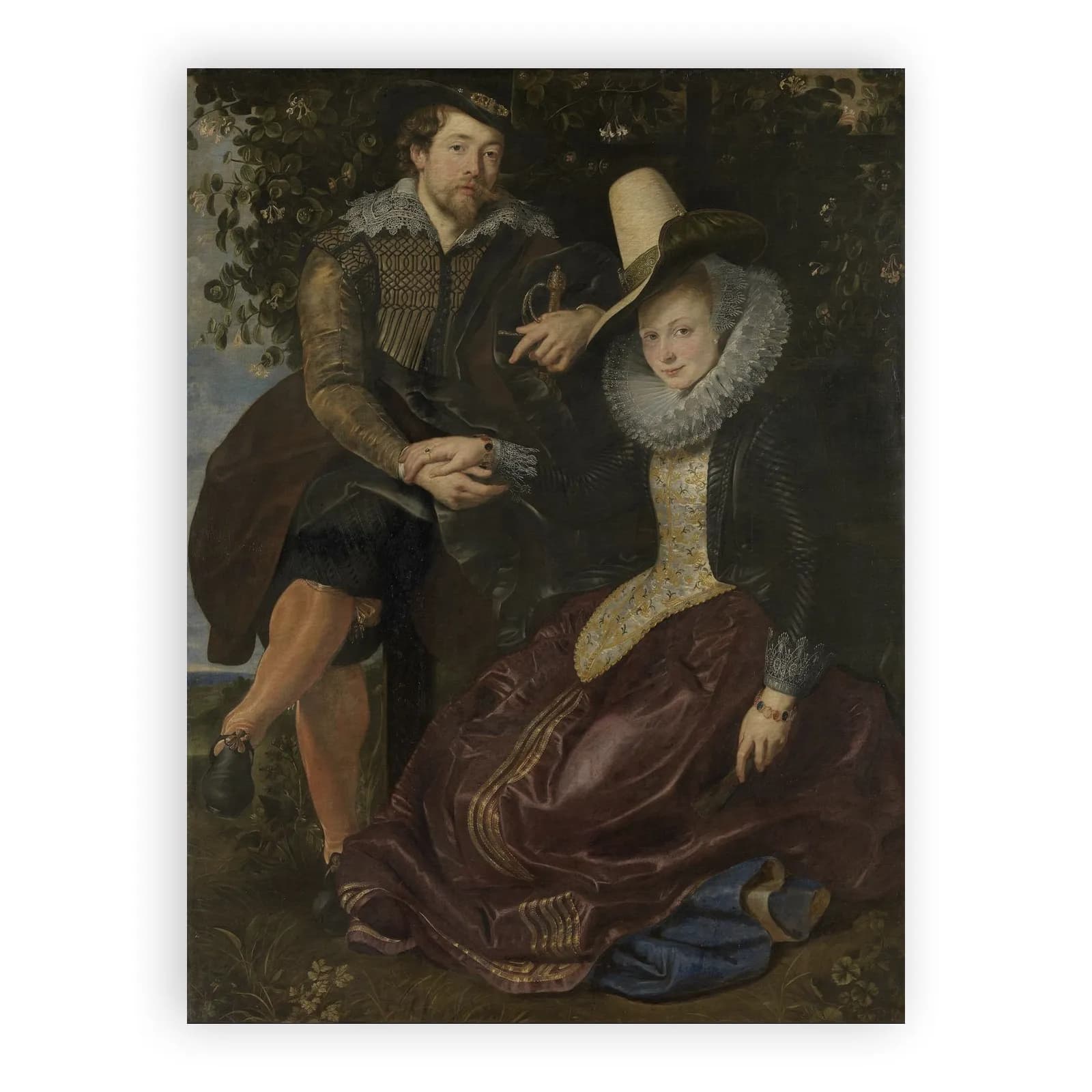 Rubens and Isabella Brant in the Honeysuckle Bower by Peter Paul Rubens - view 6 thumbnail