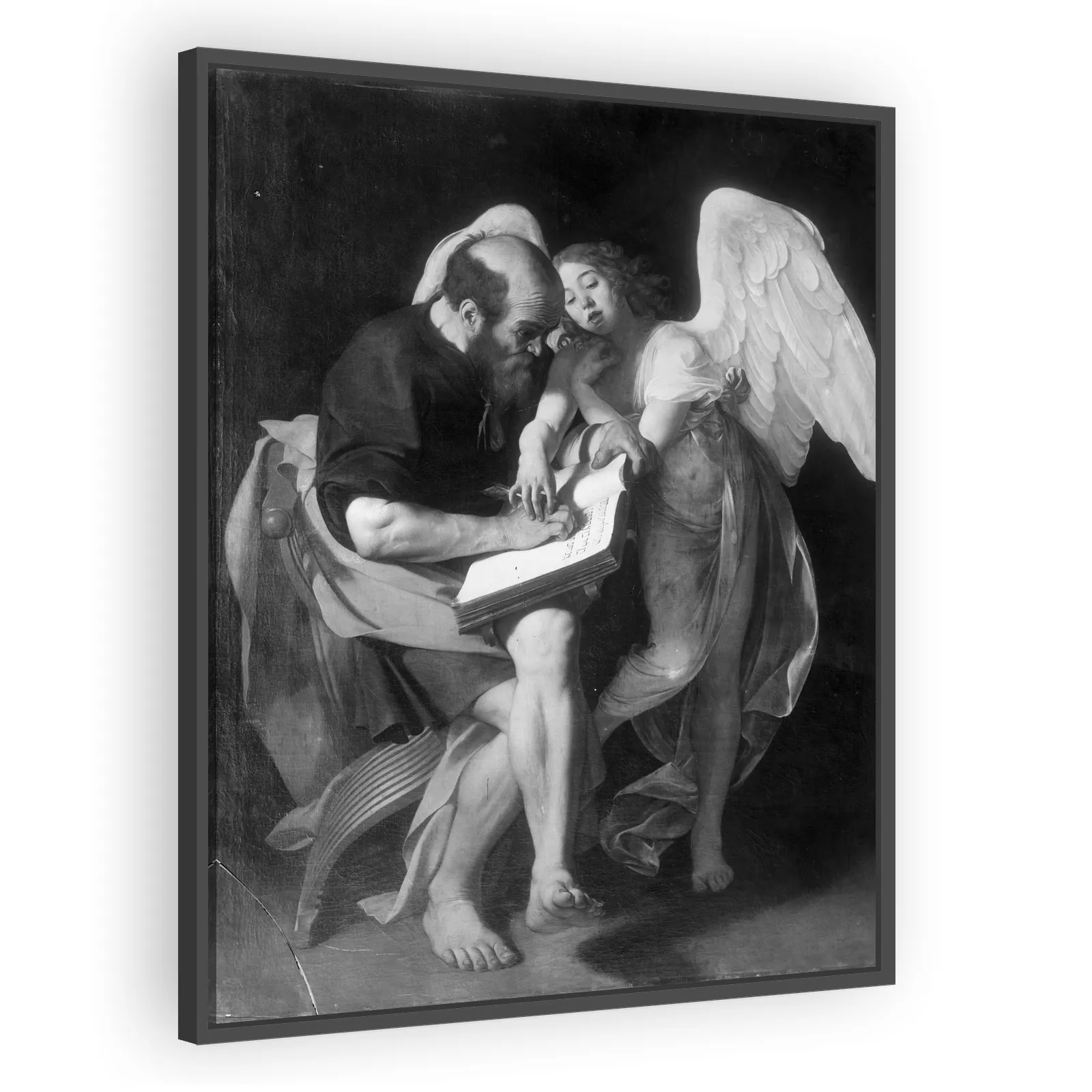Saint Matthew and the Angel by Caravaggio