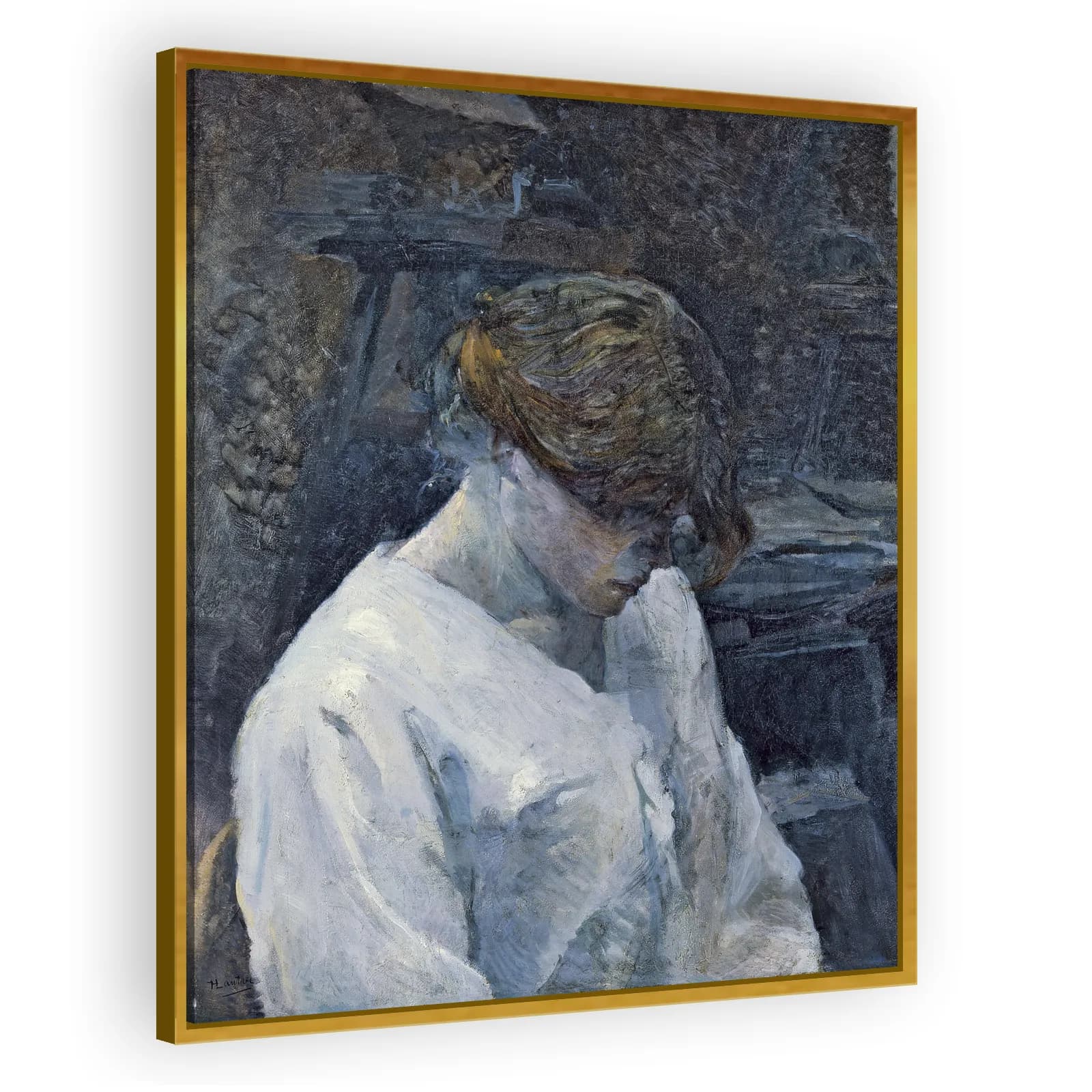 La Rousse in a White Blouse by Henri De Toulouse Lautrec - view 3 thumbnail