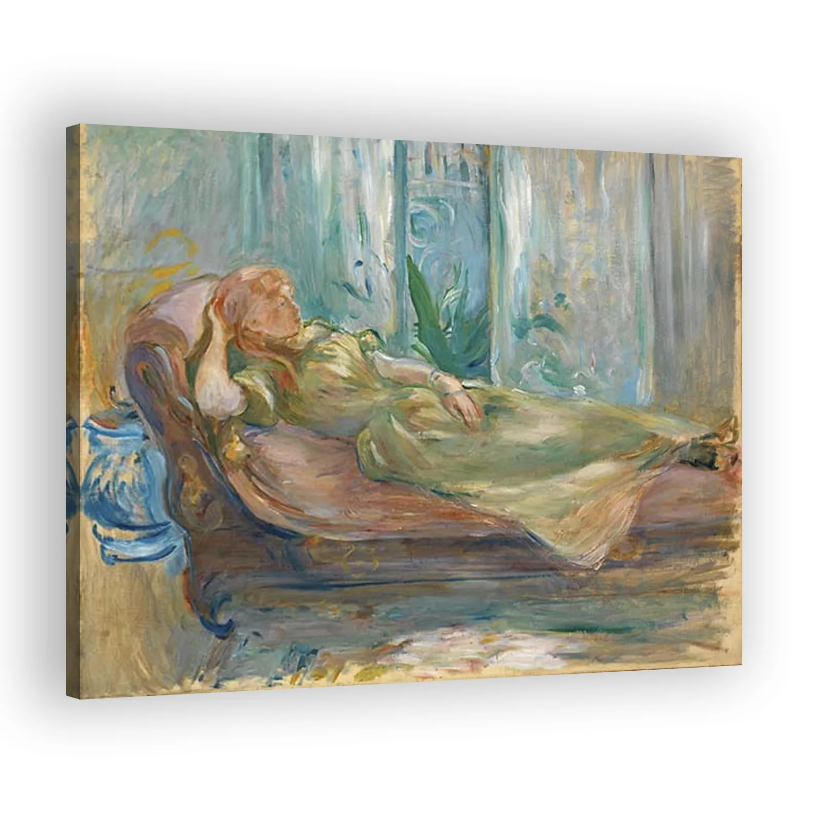 Young Girl on the Couch by Berthe Morisot - view 2 thumbnail