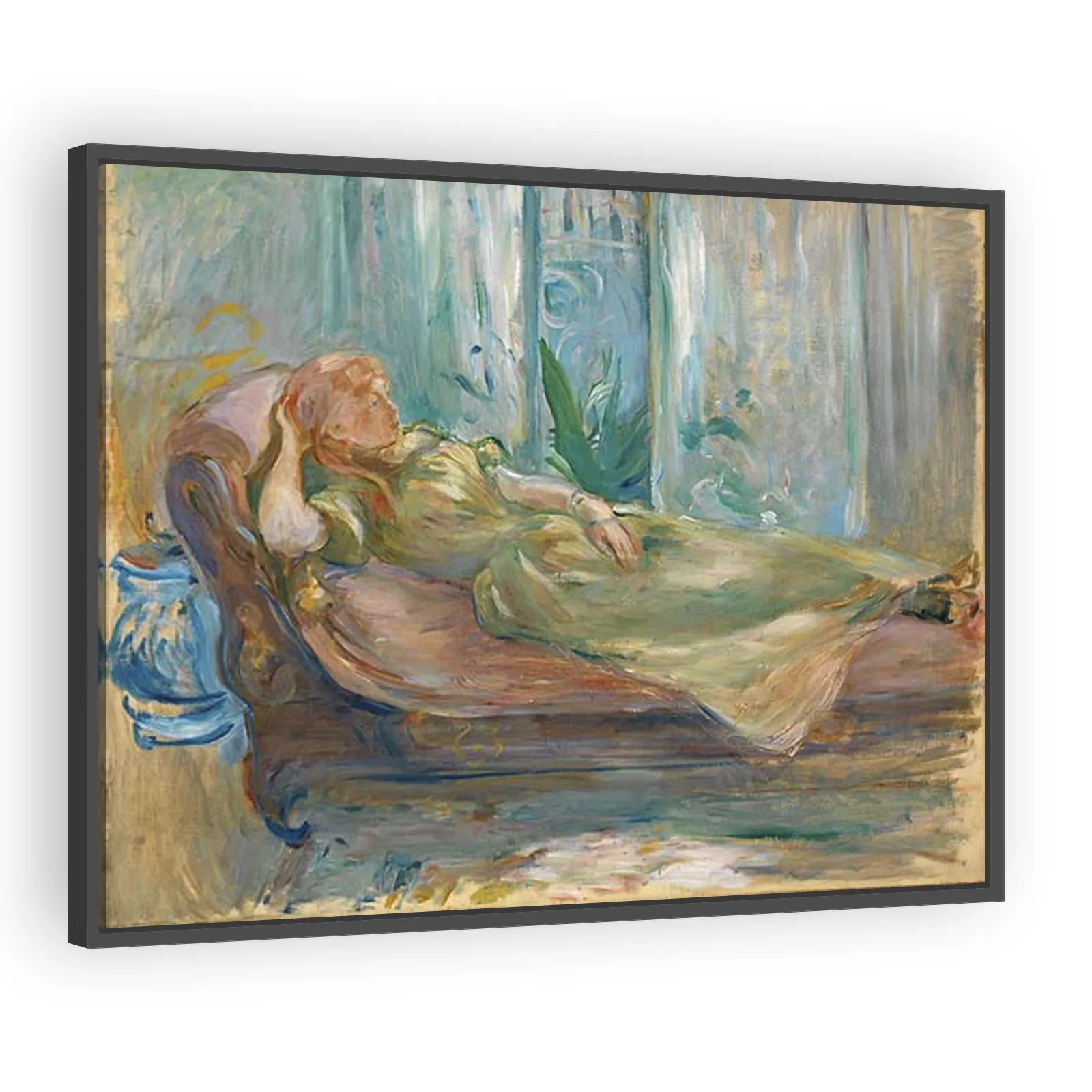 Young Girl on the Couch by Berthe Morisot