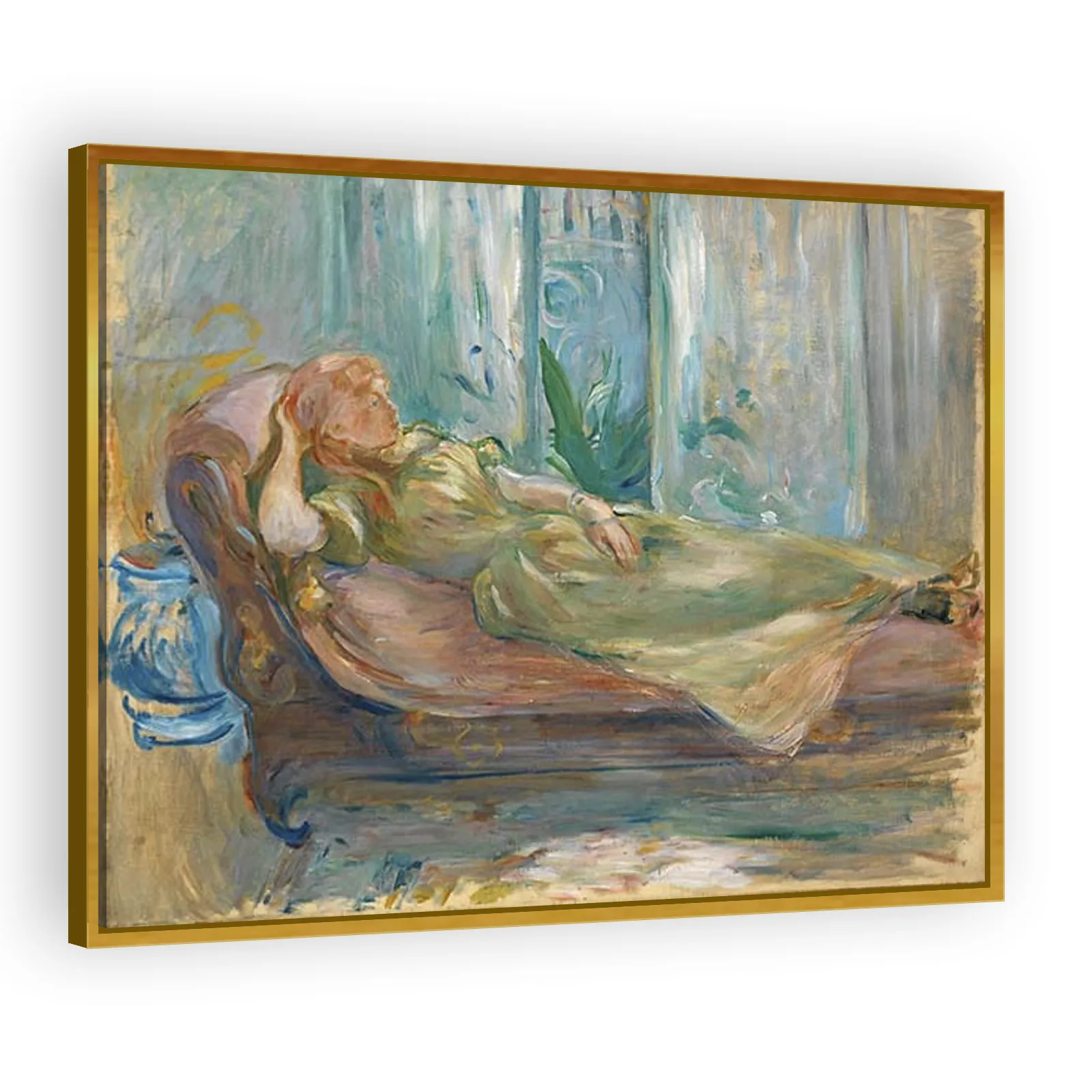 Young Girl on the Couch by Berthe Morisot - view 3 thumbnail