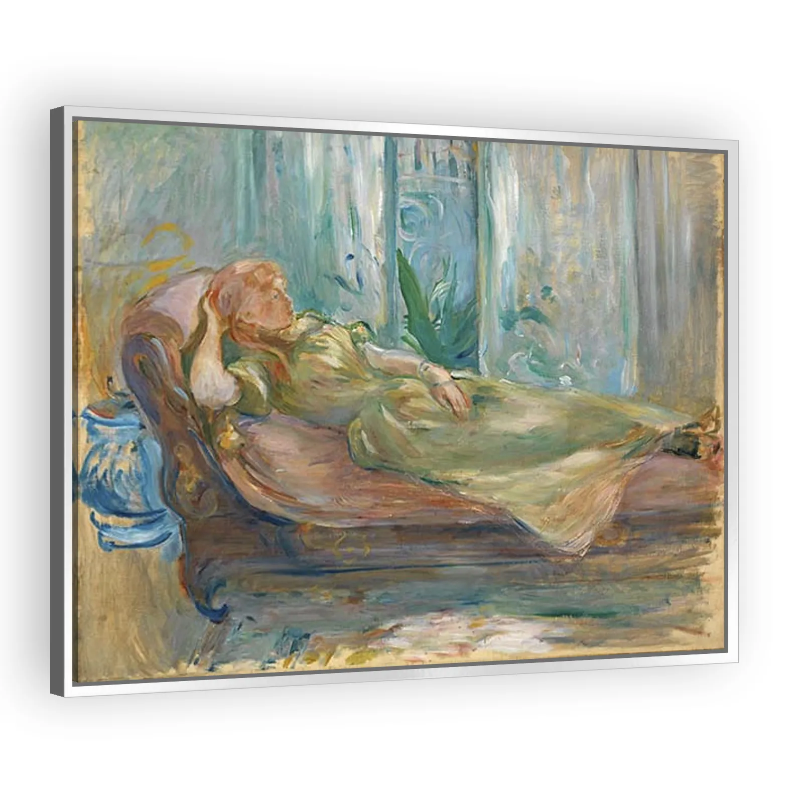 Young Girl on the Couch by Berthe Morisot - view 4 thumbnail