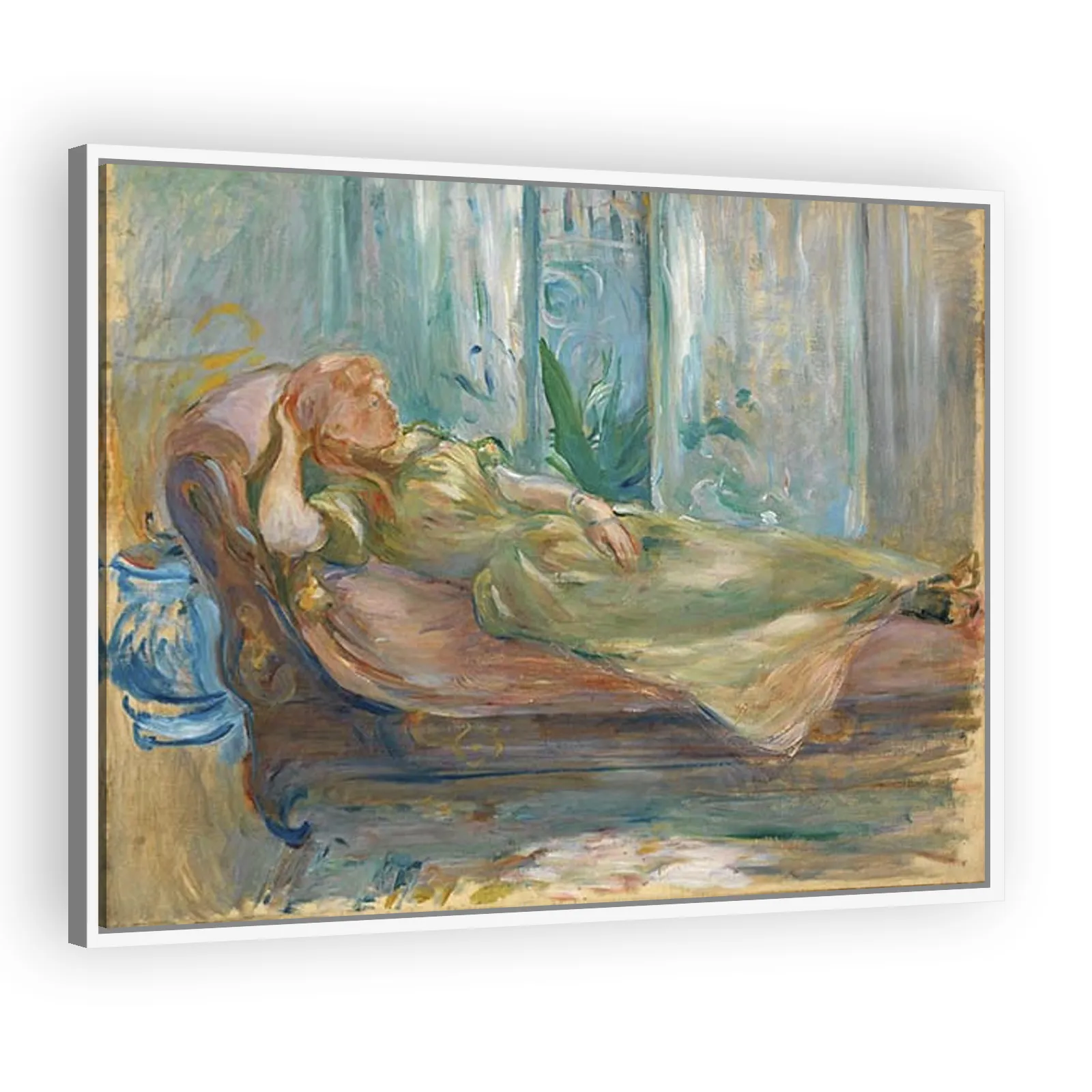 Young Girl on the Couch by Berthe Morisot - view 5 thumbnail