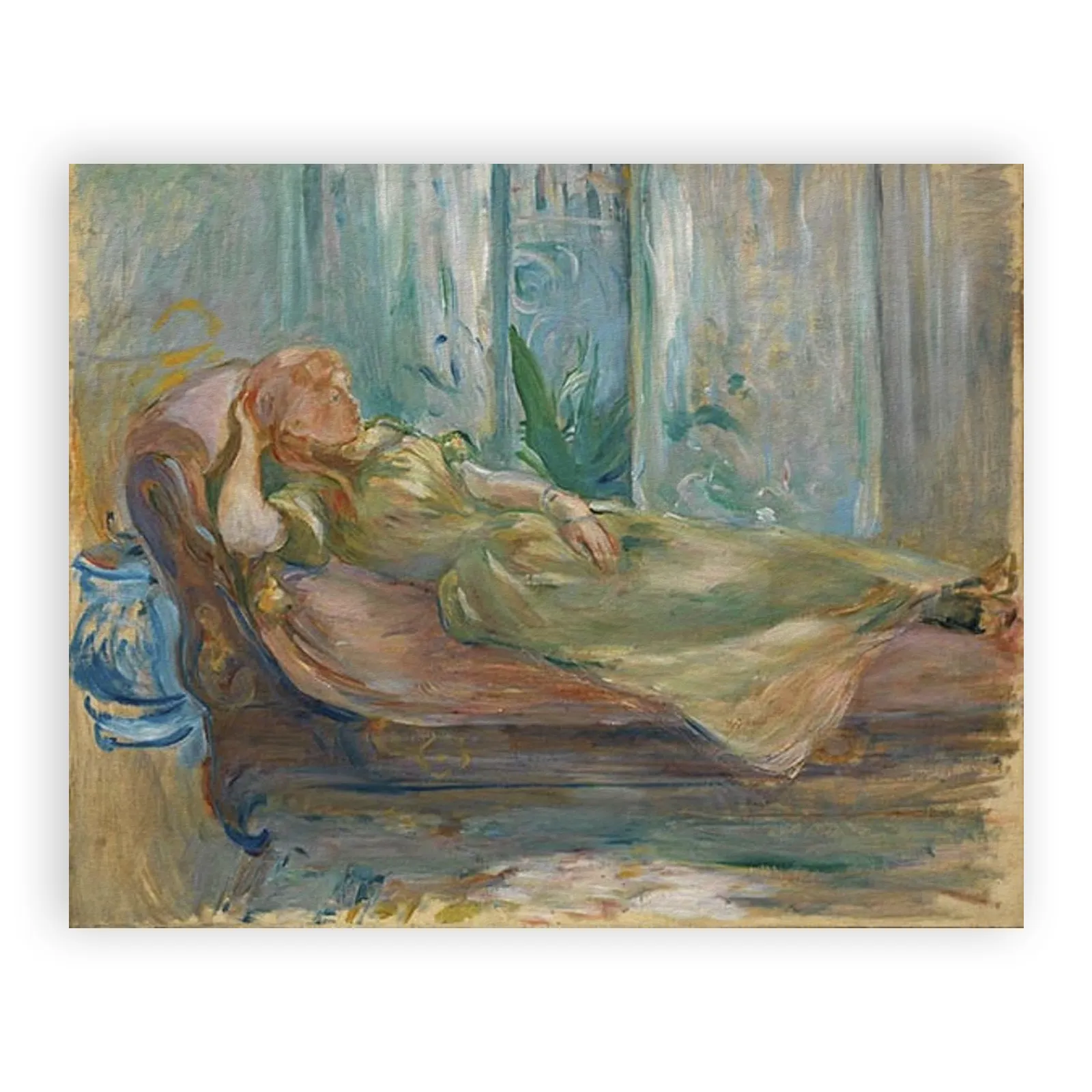 Young Girl on the Couch by Berthe Morisot - view 6 thumbnail