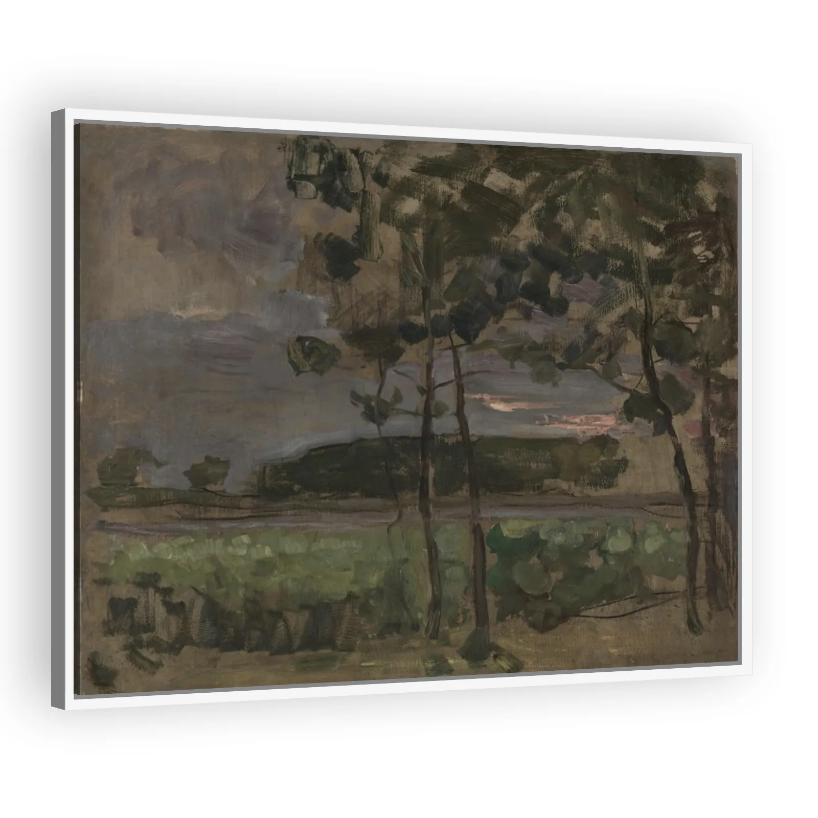 Field with Young Trees in the Foreground by Piet Mondrian - view 5 thumbnail