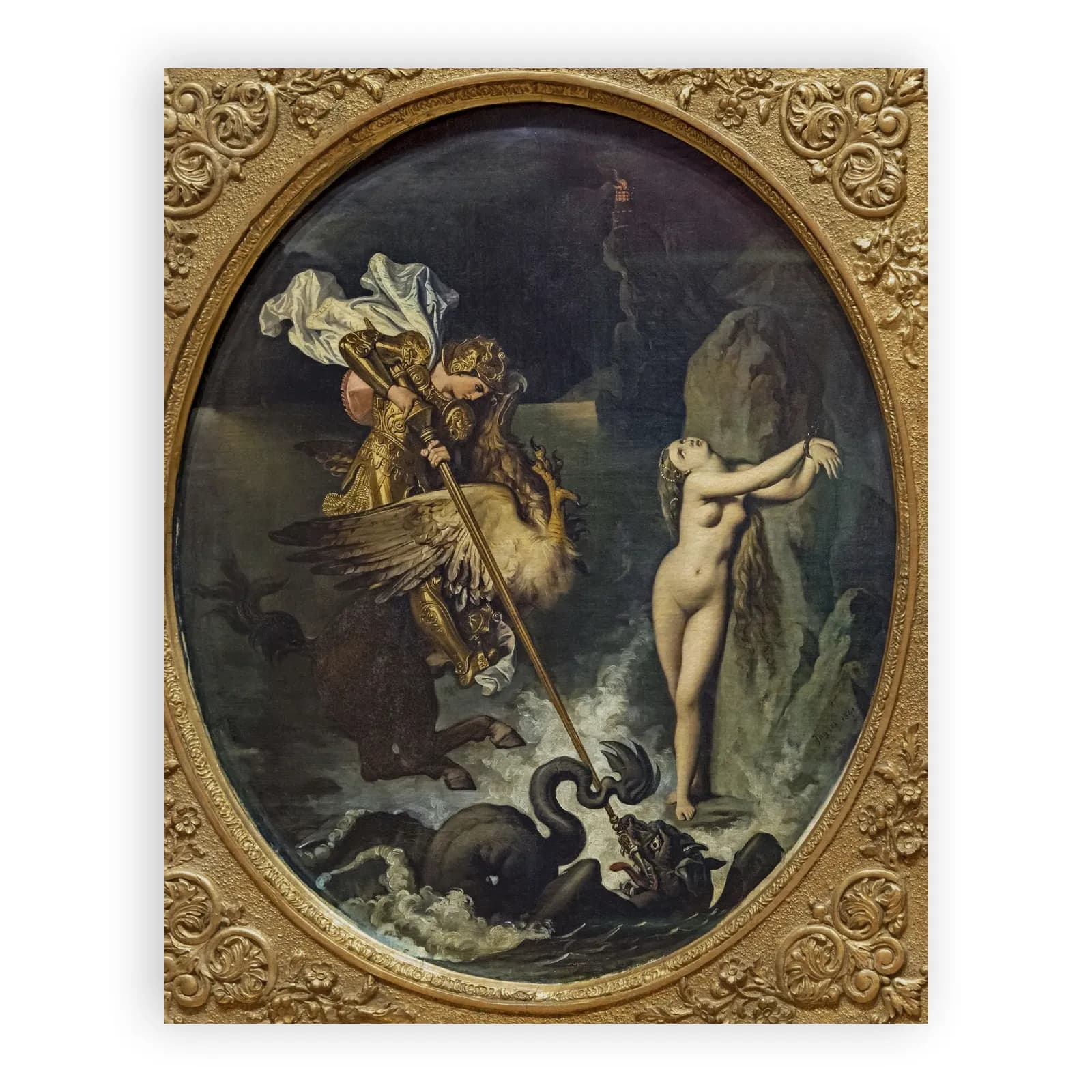 Roger délivrant Angélique by Jean Auguste Dominique Ingres - view 6 thumbnail