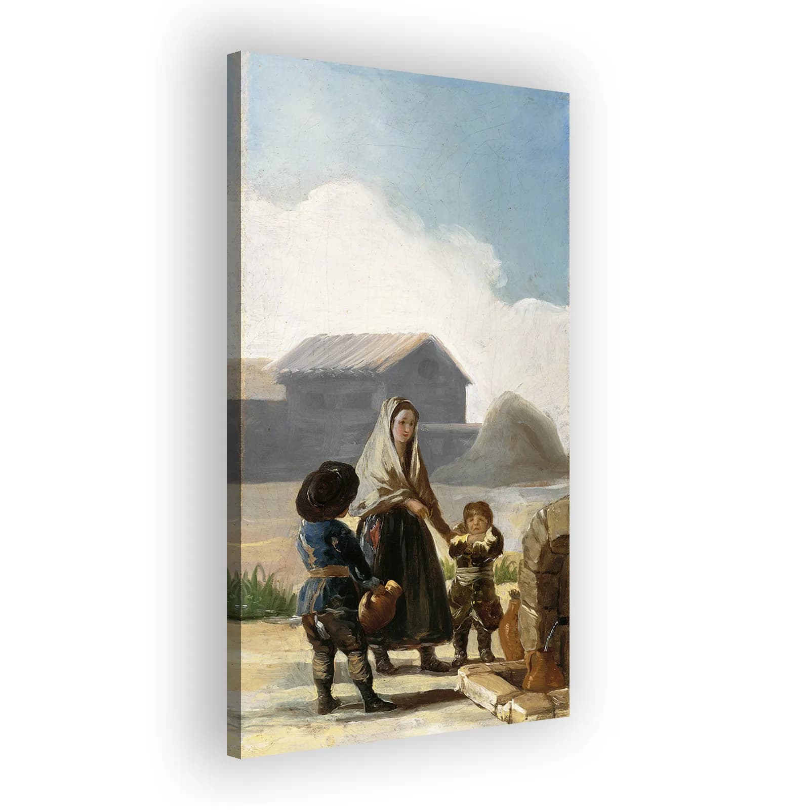 A Woman and Two Children by a Fountain by Francisco Goya - view 2 thumbnail