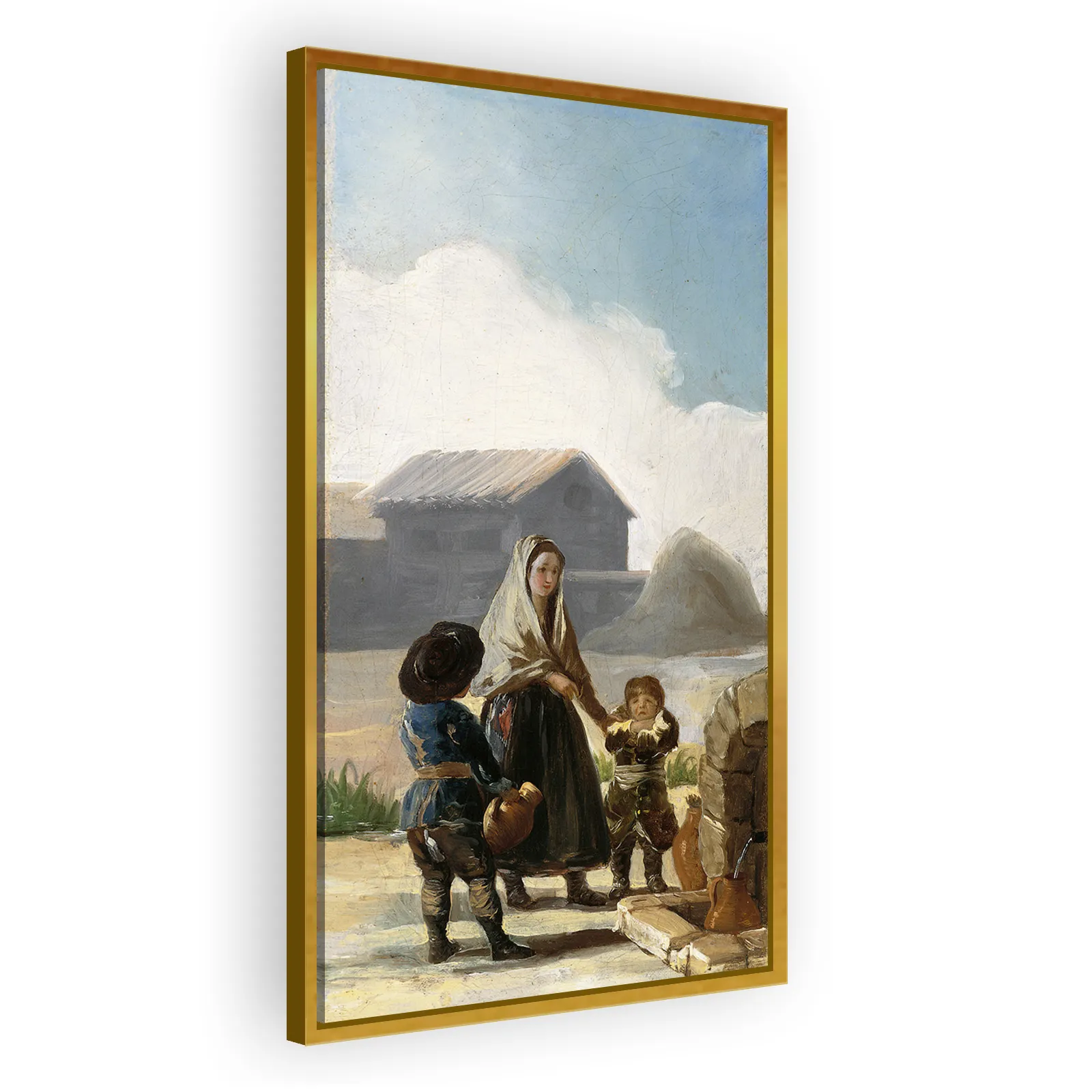 A Woman and Two Children by a Fountain by Francisco Goya - view 3 thumbnail
