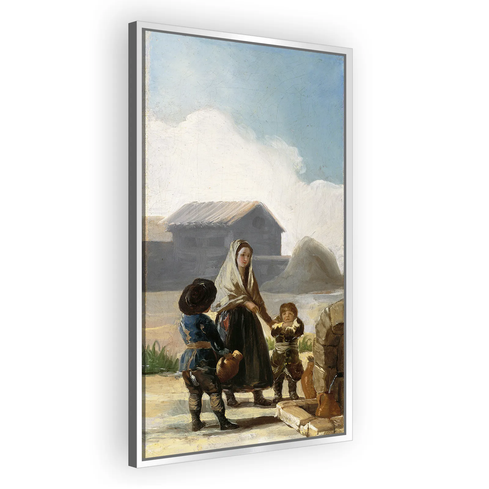 A Woman and Two Children by a Fountain by Francisco Goya - view 4 thumbnail