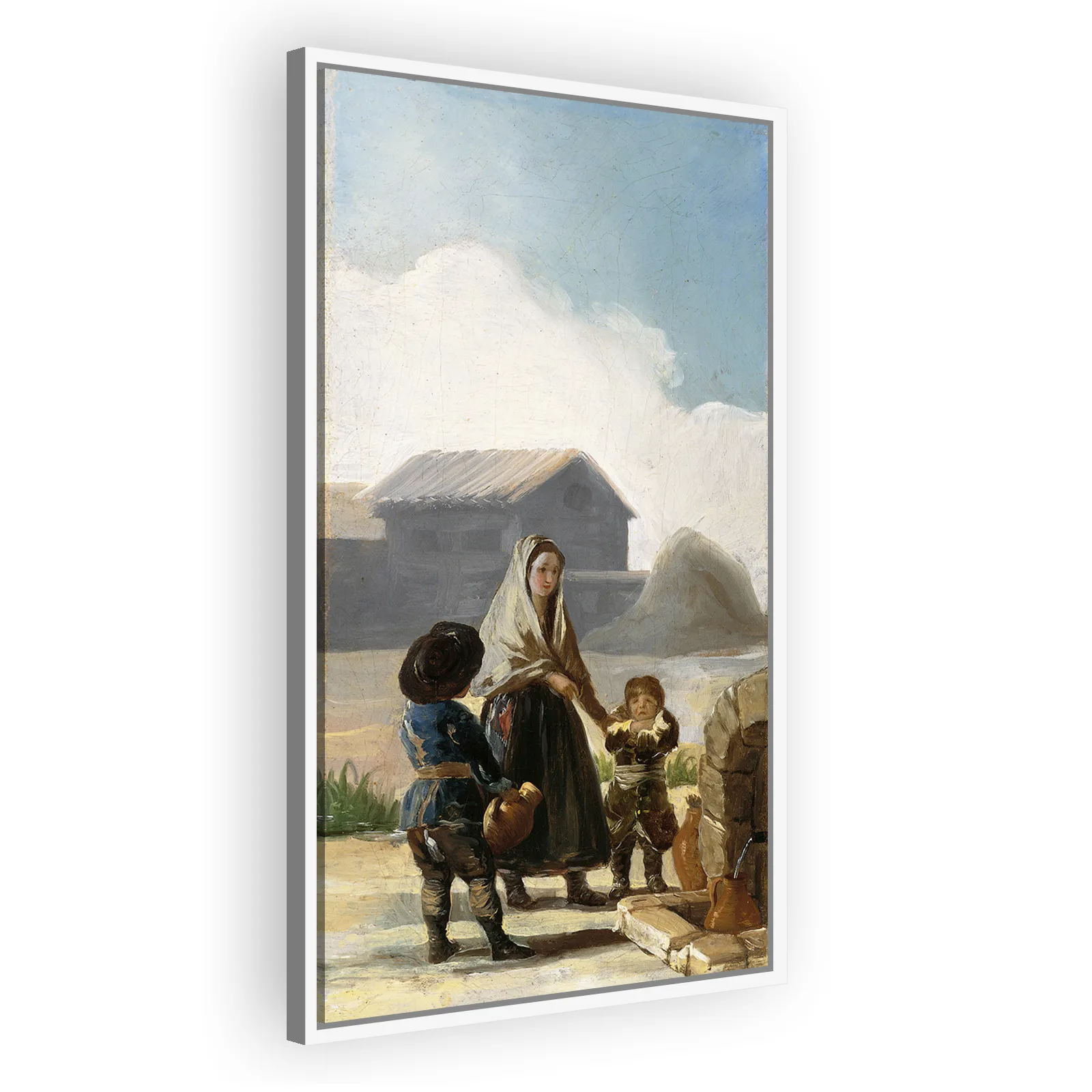 A Woman and Two Children by a Fountain by Francisco Goya - view 5 thumbnail