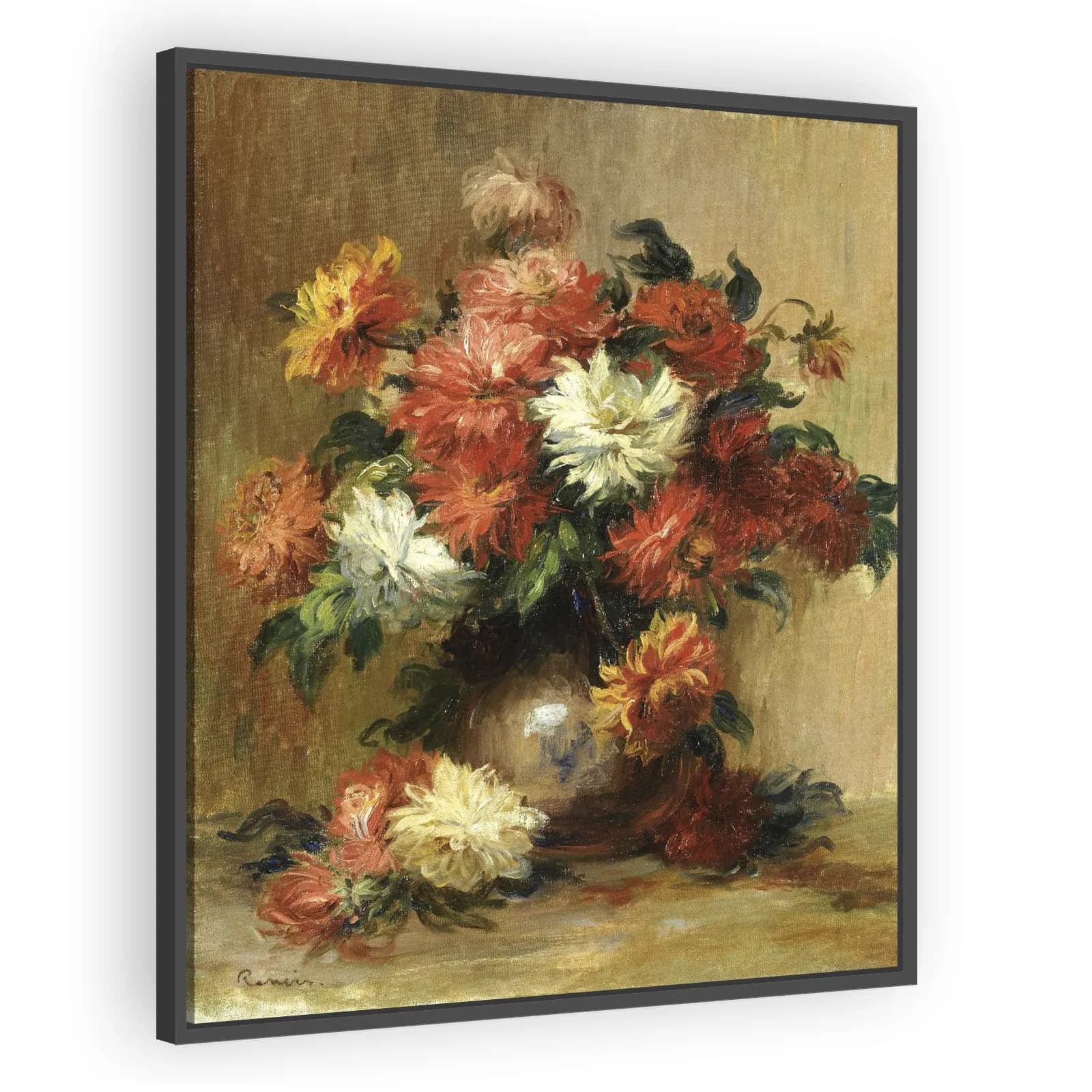 Dahlias by Pierre Auguste Renoir