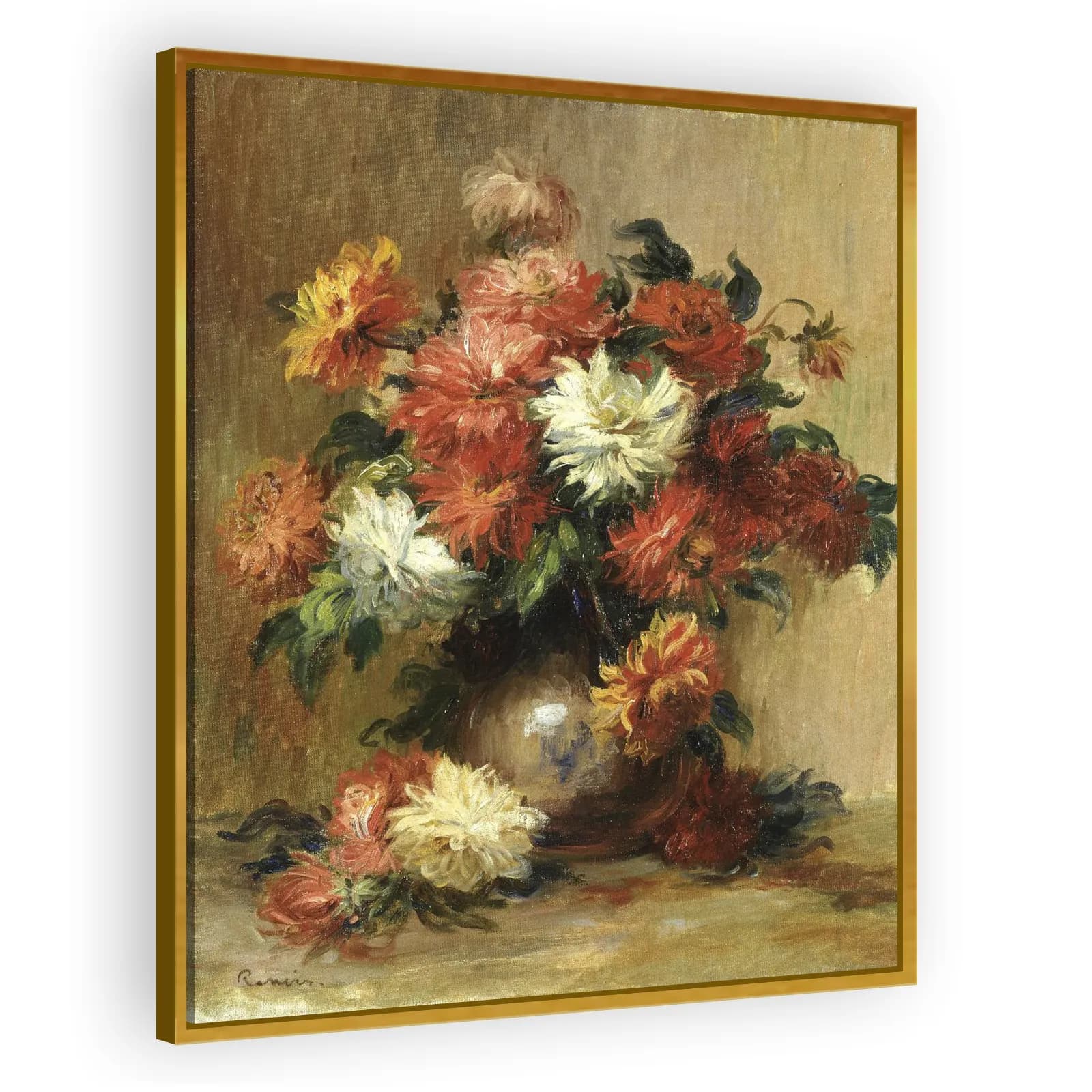 Dahlias by Pierre Auguste Renoir - view 3 thumbnail