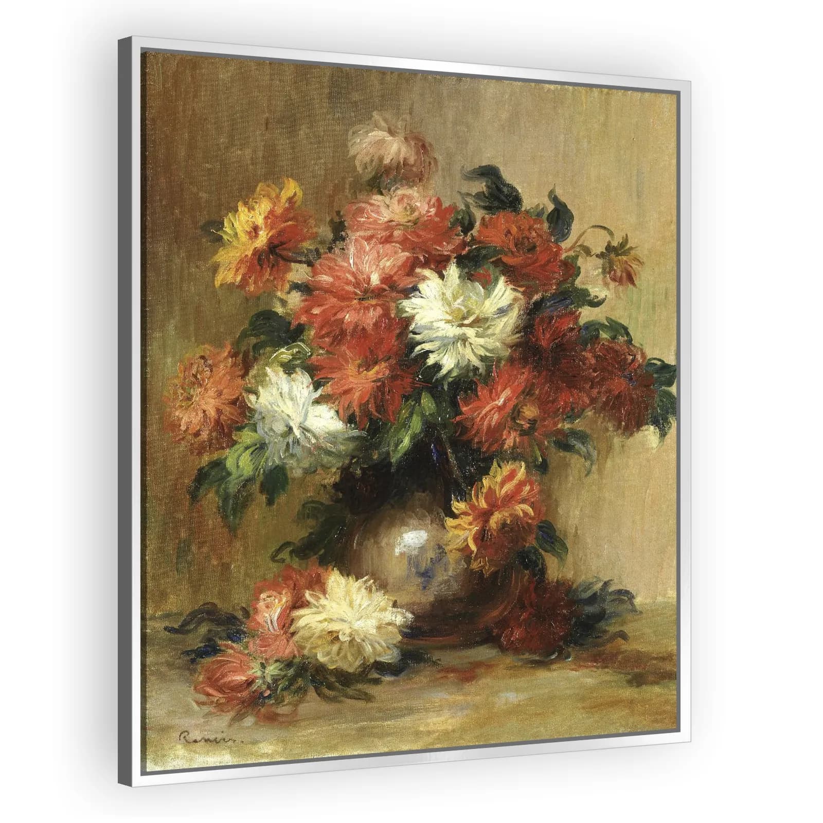 Dahlias by Pierre Auguste Renoir - view 4 thumbnail