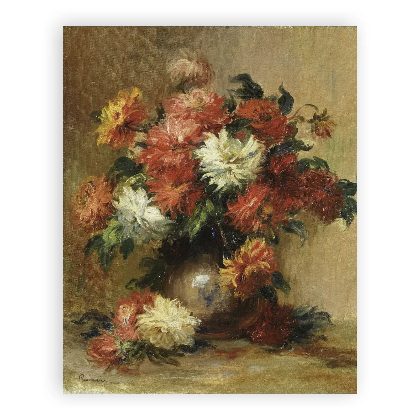 Dahlias by Pierre Auguste Renoir - view 6 thumbnail