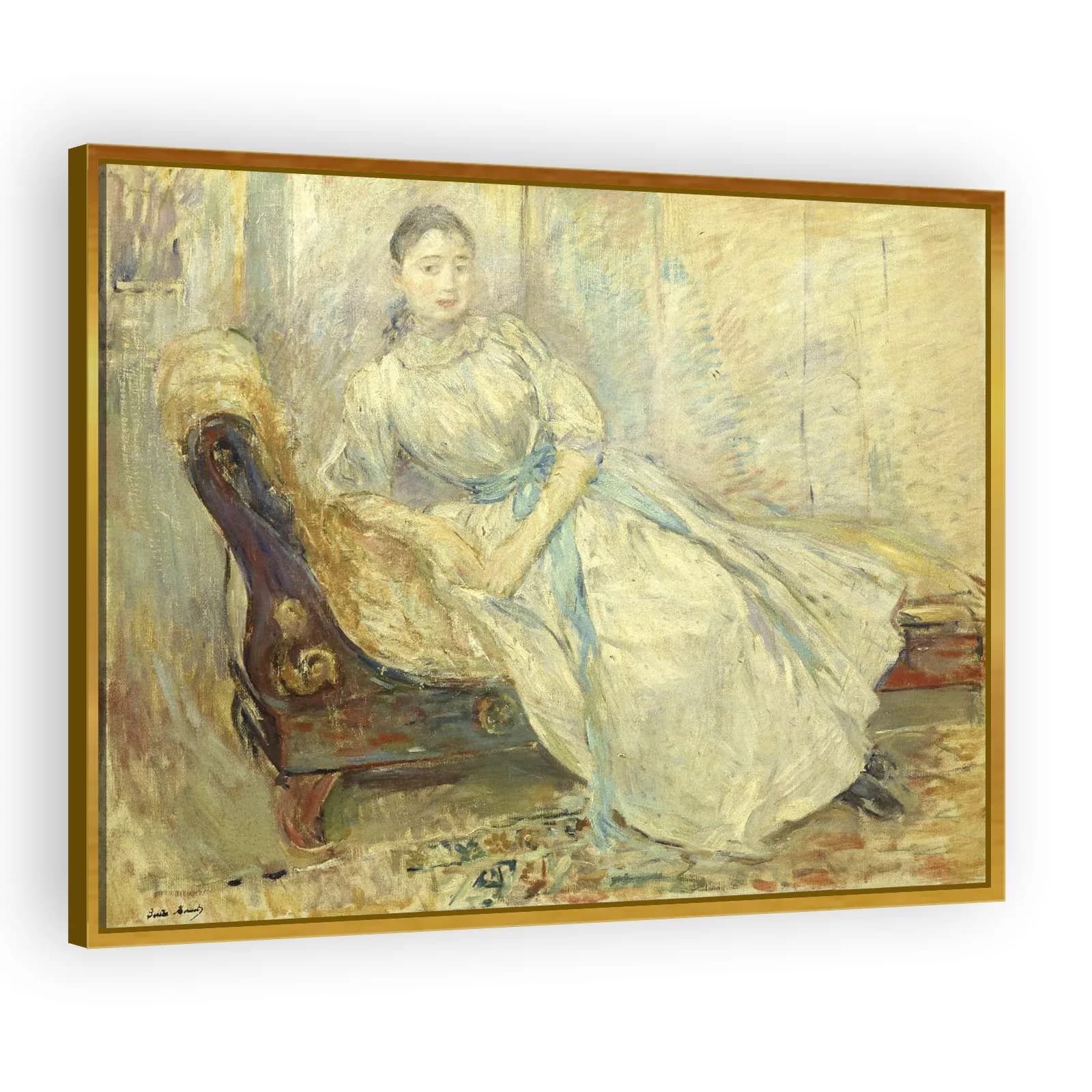 Albine Sermicoli in the Studio by Berthe Morisot - view 3 thumbnail
