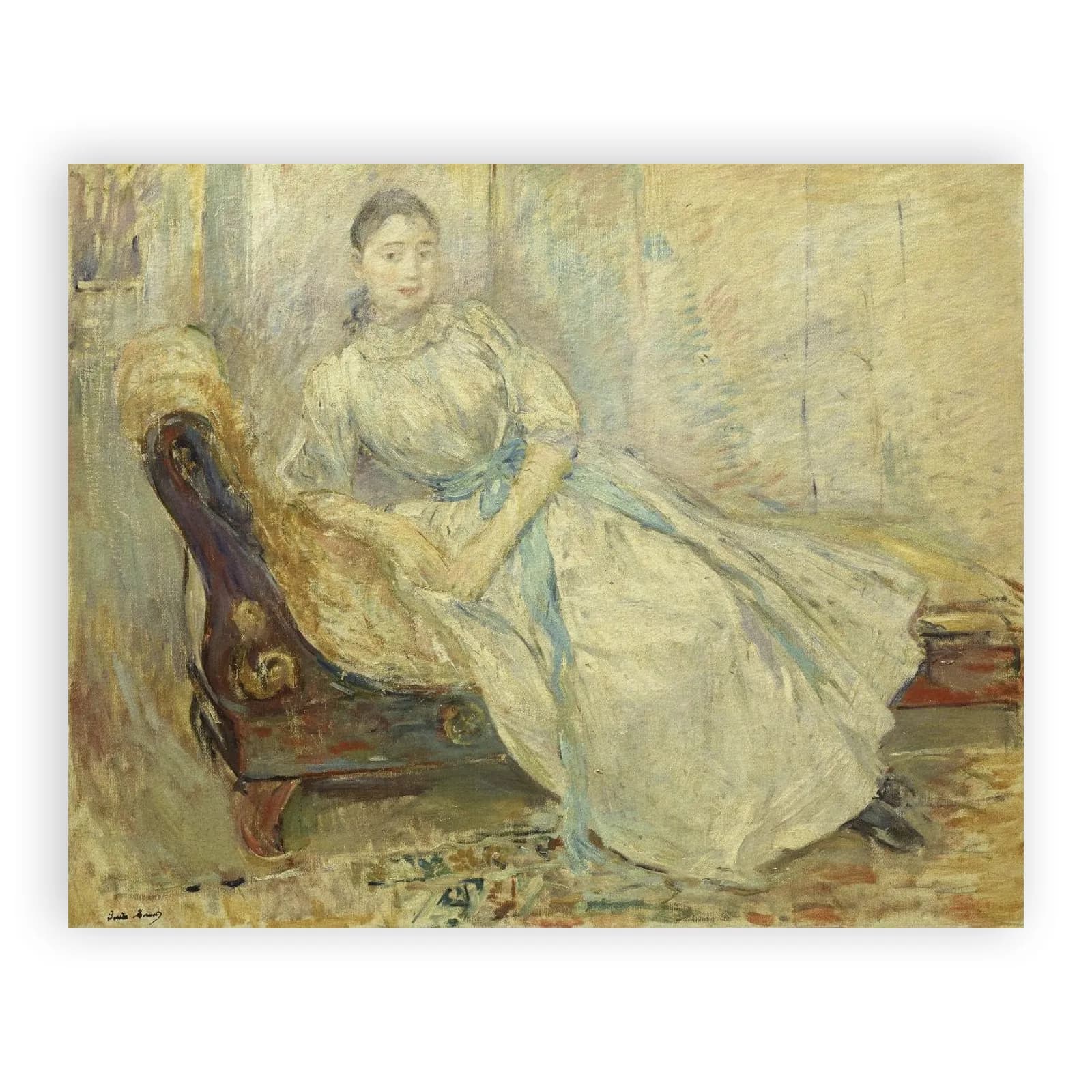 Albine Sermicoli in the Studio by Berthe Morisot - view 6 thumbnail