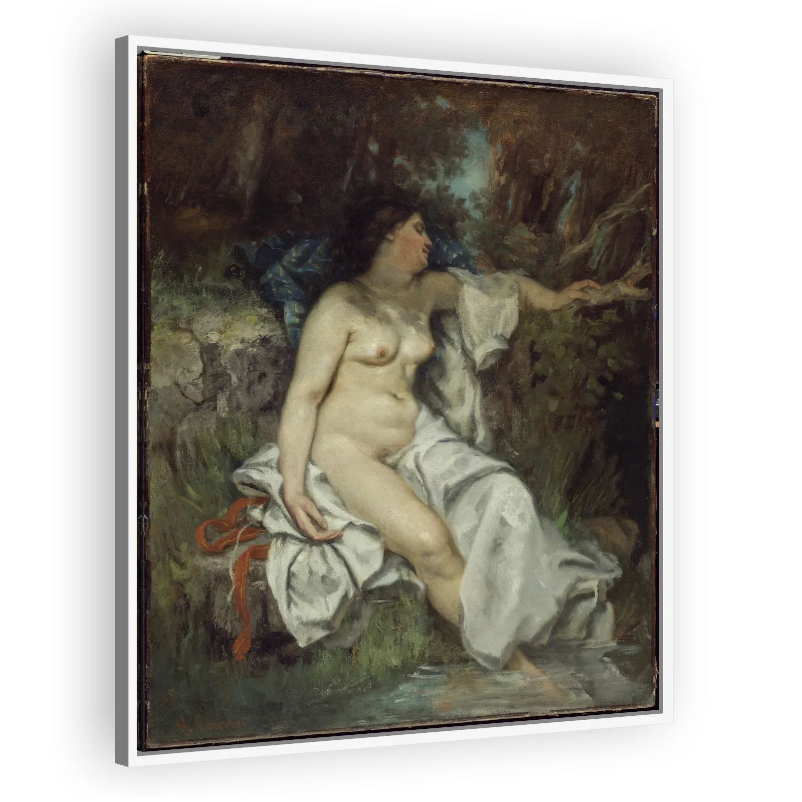 Bather Sleeping by a Brook by Gustave Courbet - view 5 thumbnail