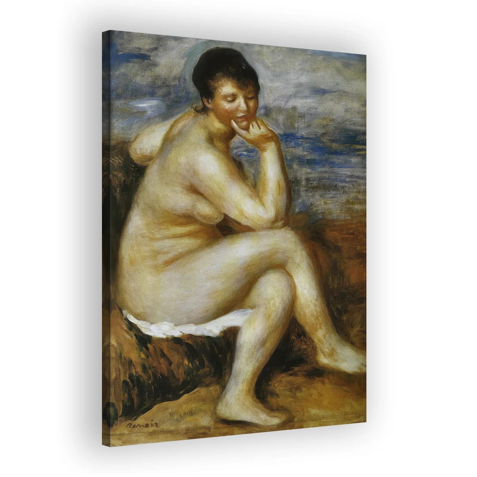 Bather with a Rock by Pierre Auguste Renoir - view 2 thumbnail