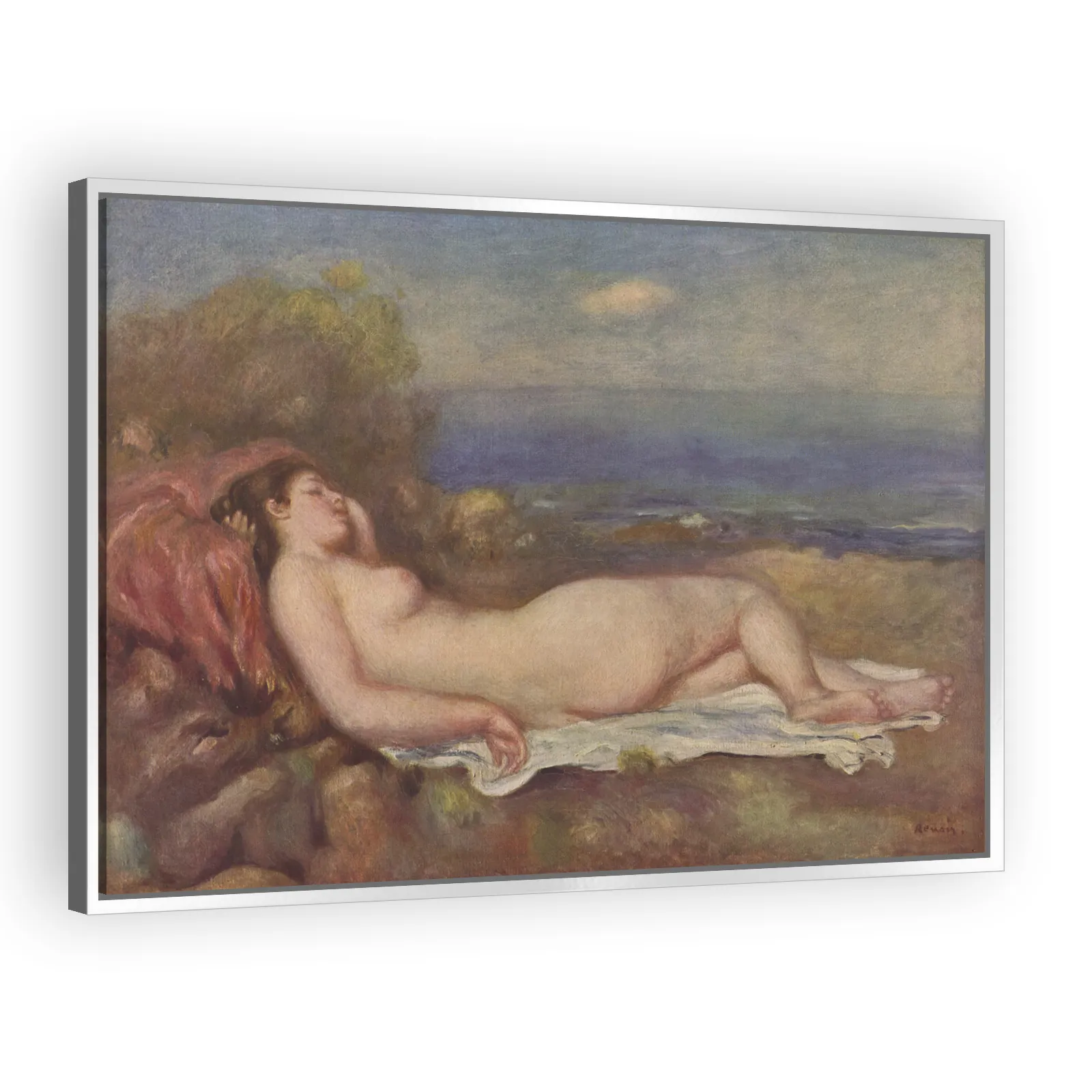Sleeping by the Sea by Pierre Auguste Renoir - view 4 thumbnail