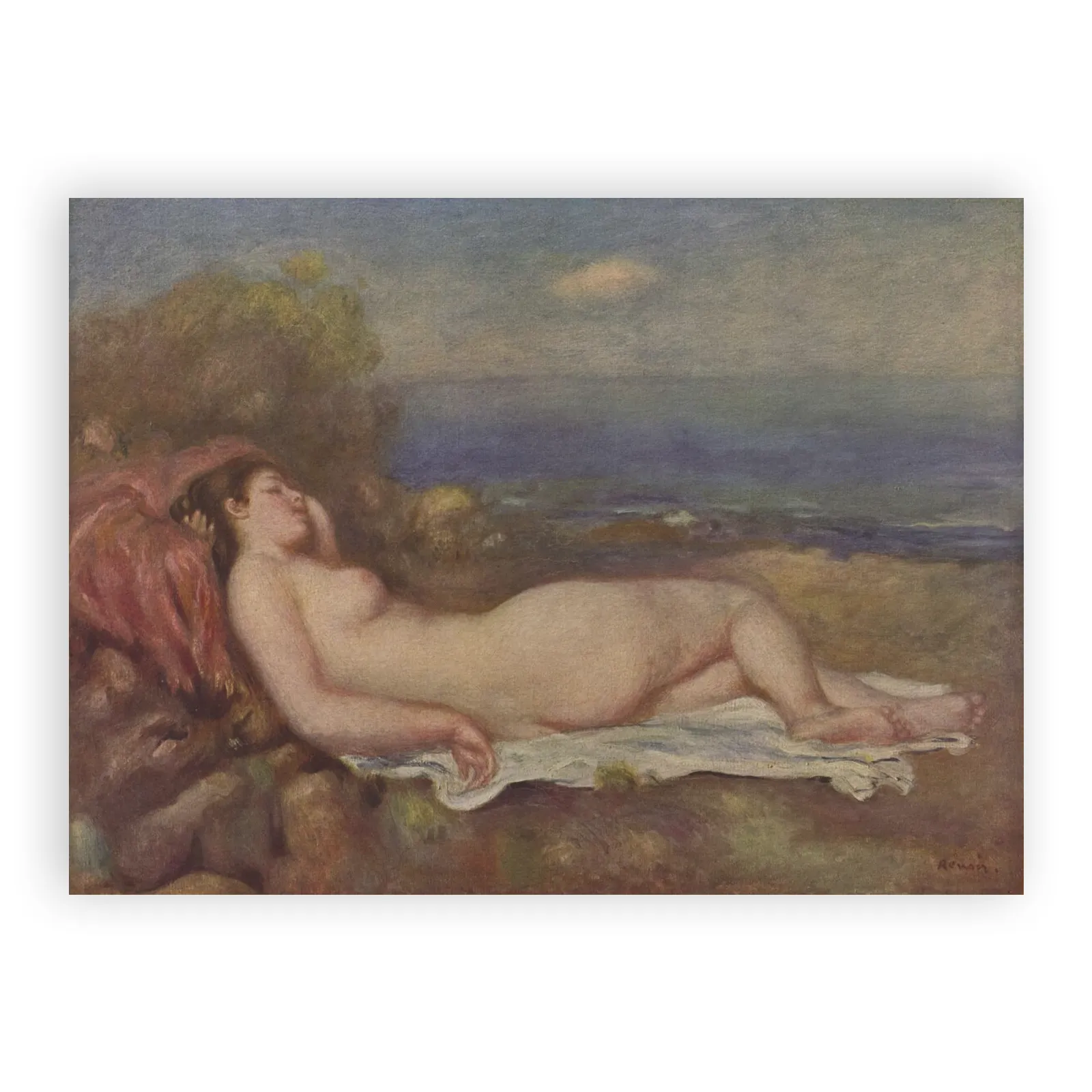 Sleeping by the Sea by Pierre Auguste Renoir - view 6 thumbnail