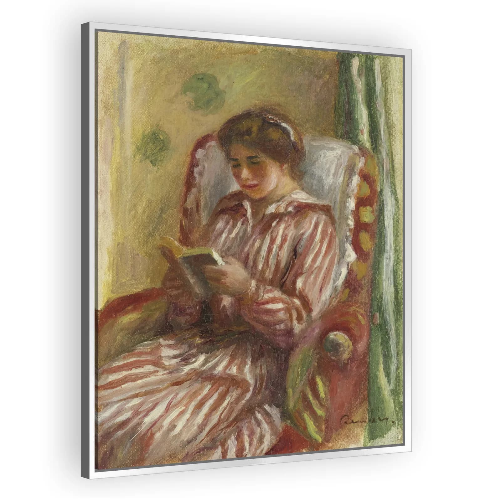 Gabrielle Lisant by Pierre Auguste Renoir - view 4 thumbnail