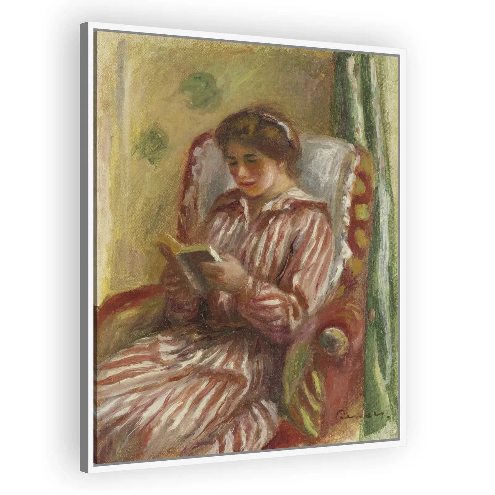 Gabrielle Lisant by Pierre Auguste Renoir - view 5 thumbnail