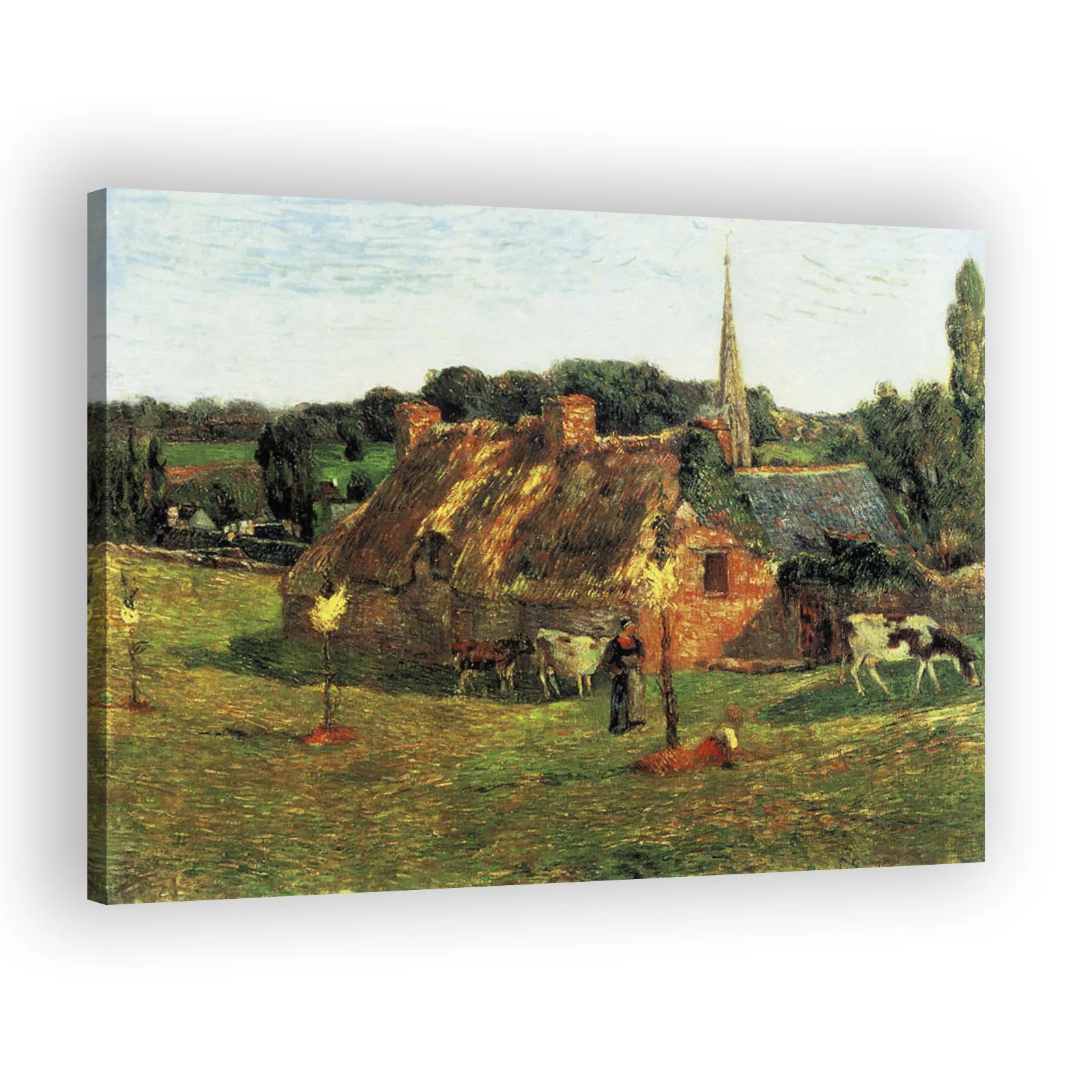 Lollichon Field and Pont-Aven Church by Paul Gauguin - view 2 thumbnail