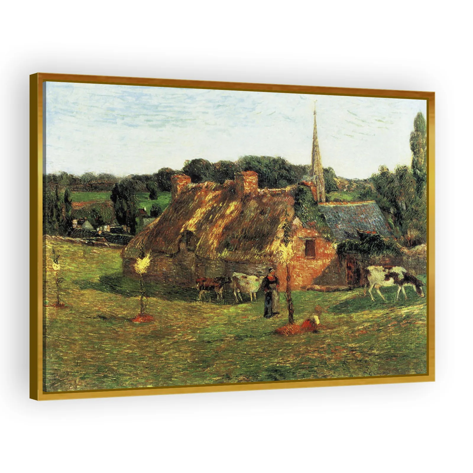 Lollichon Field and Pont-Aven Church by Paul Gauguin - view 3 thumbnail